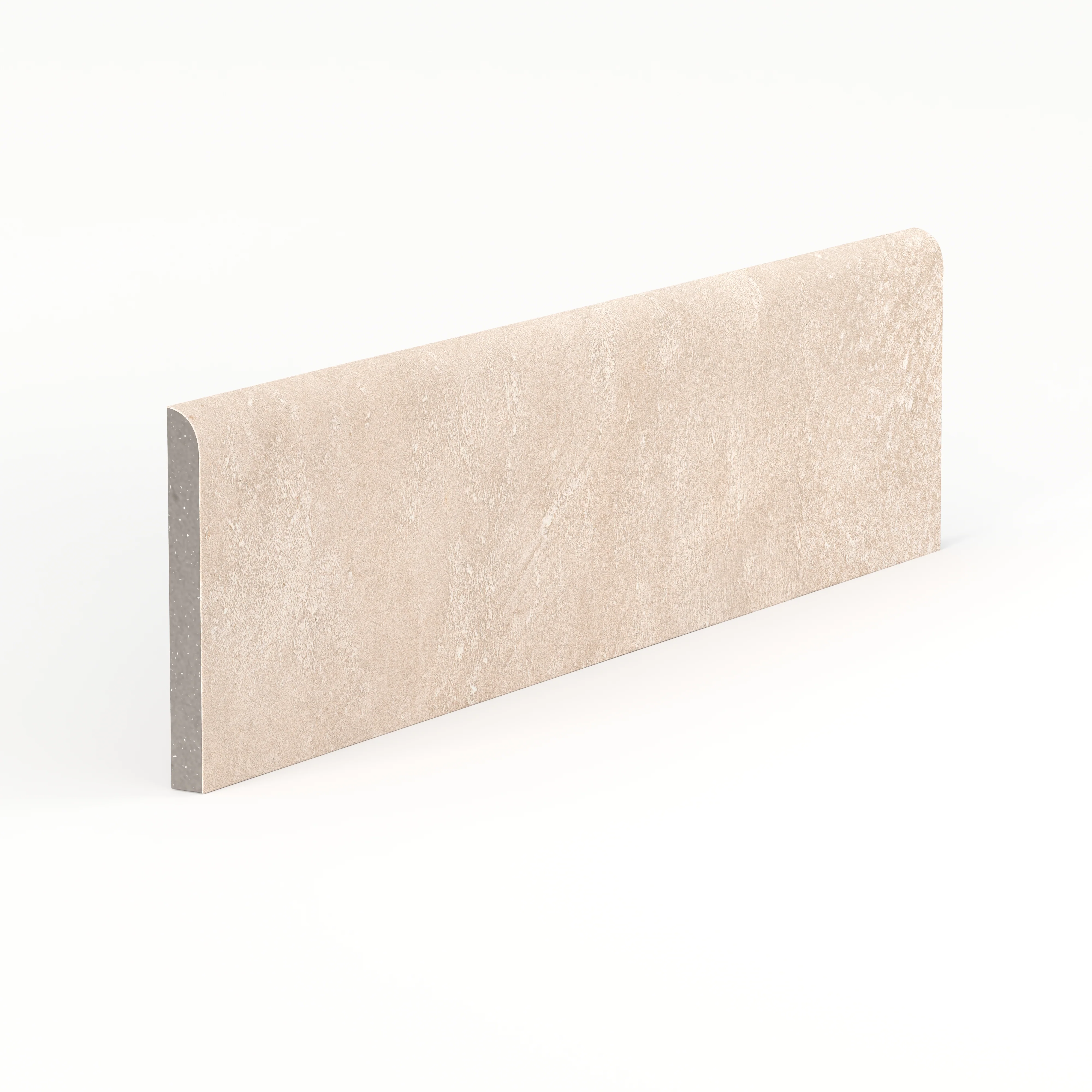 Kai 3x12 Bullnose Matte Porcelain Tile in Alabaster - Image 2