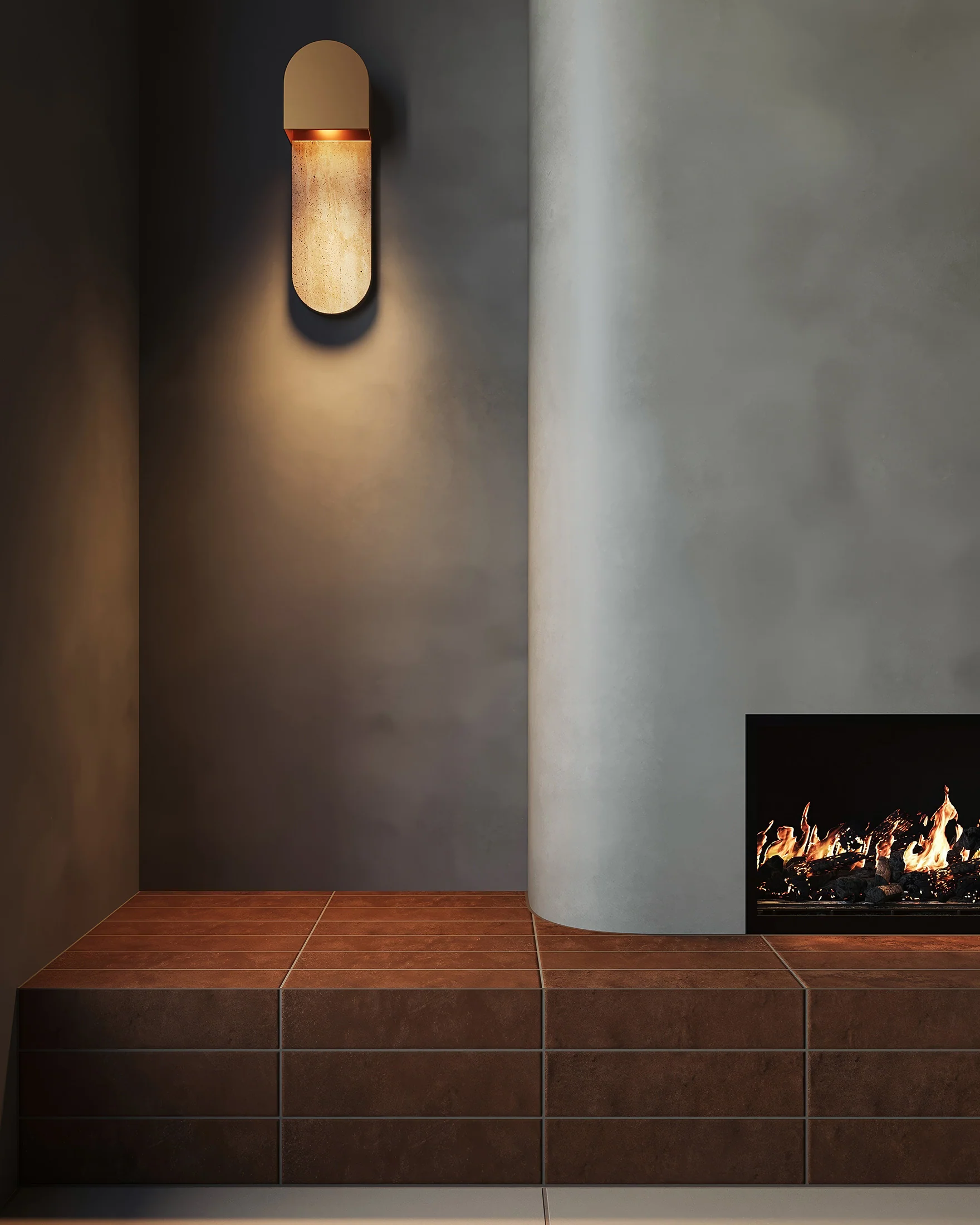 Kai 3x12 Matte Porcelain Tile in Terracotta - Image 10