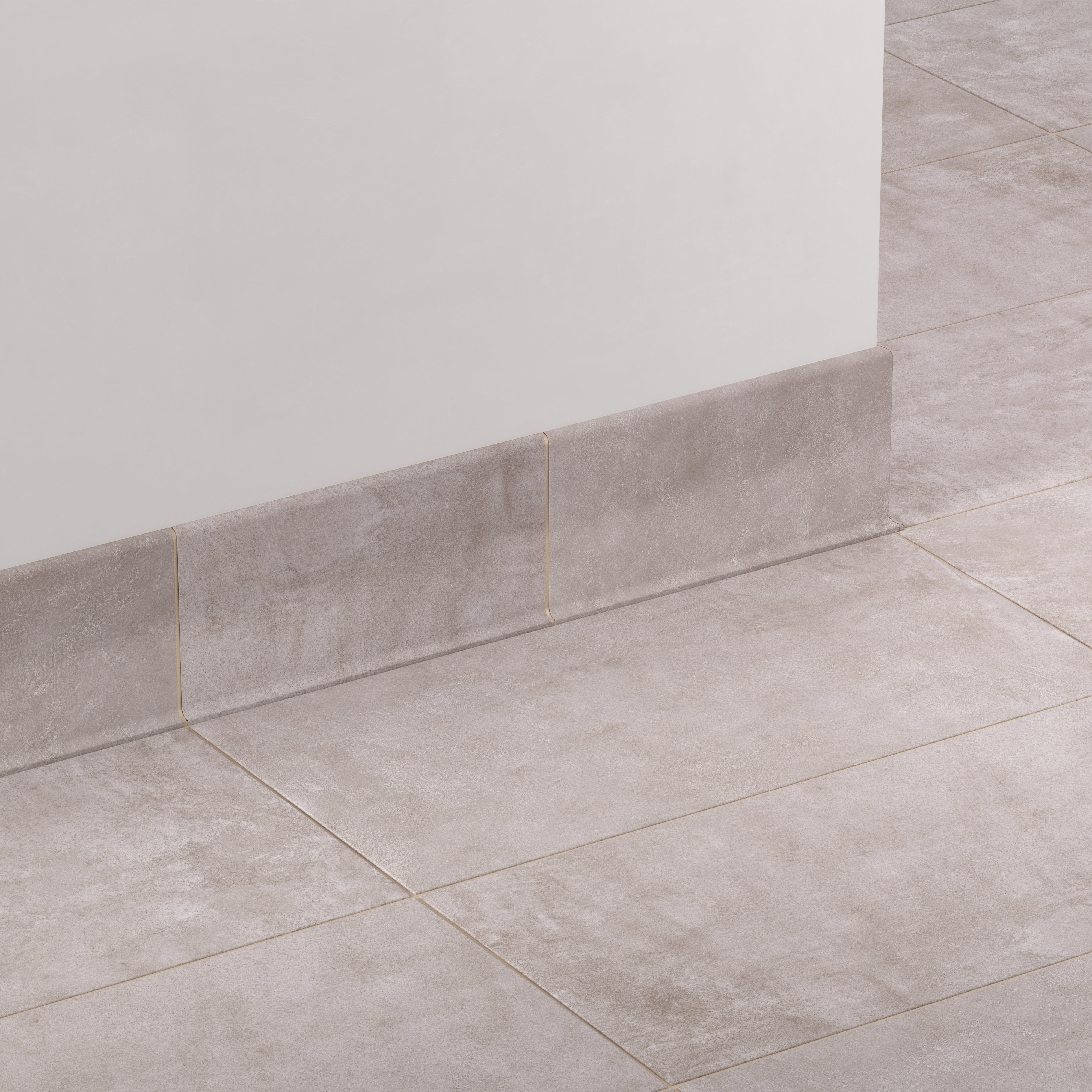 Kai 6x12 Cove Base Matte Porcelain Tile in Smoke - Image 3