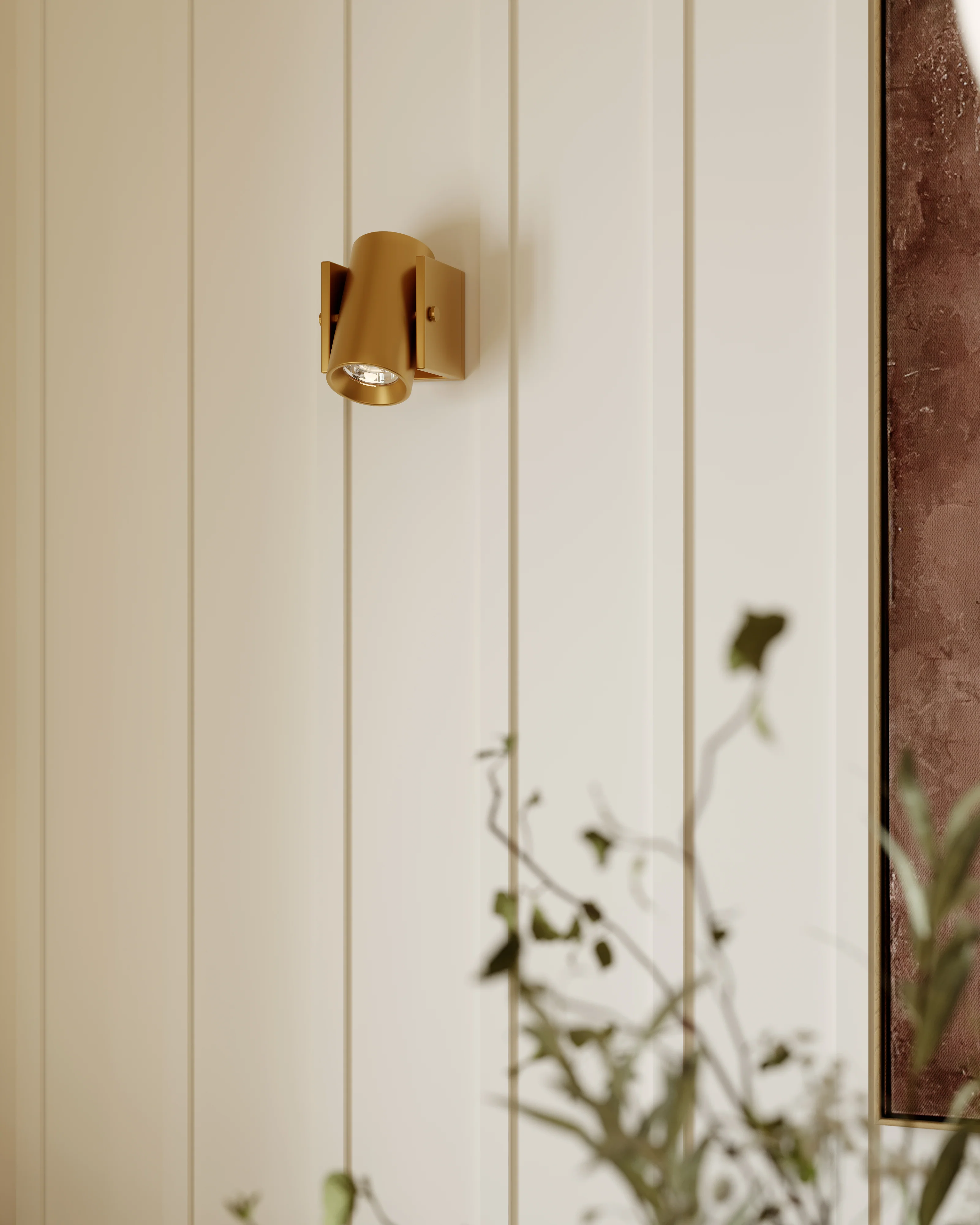 Kara Wall Sconce In Aged Brass - Image 2