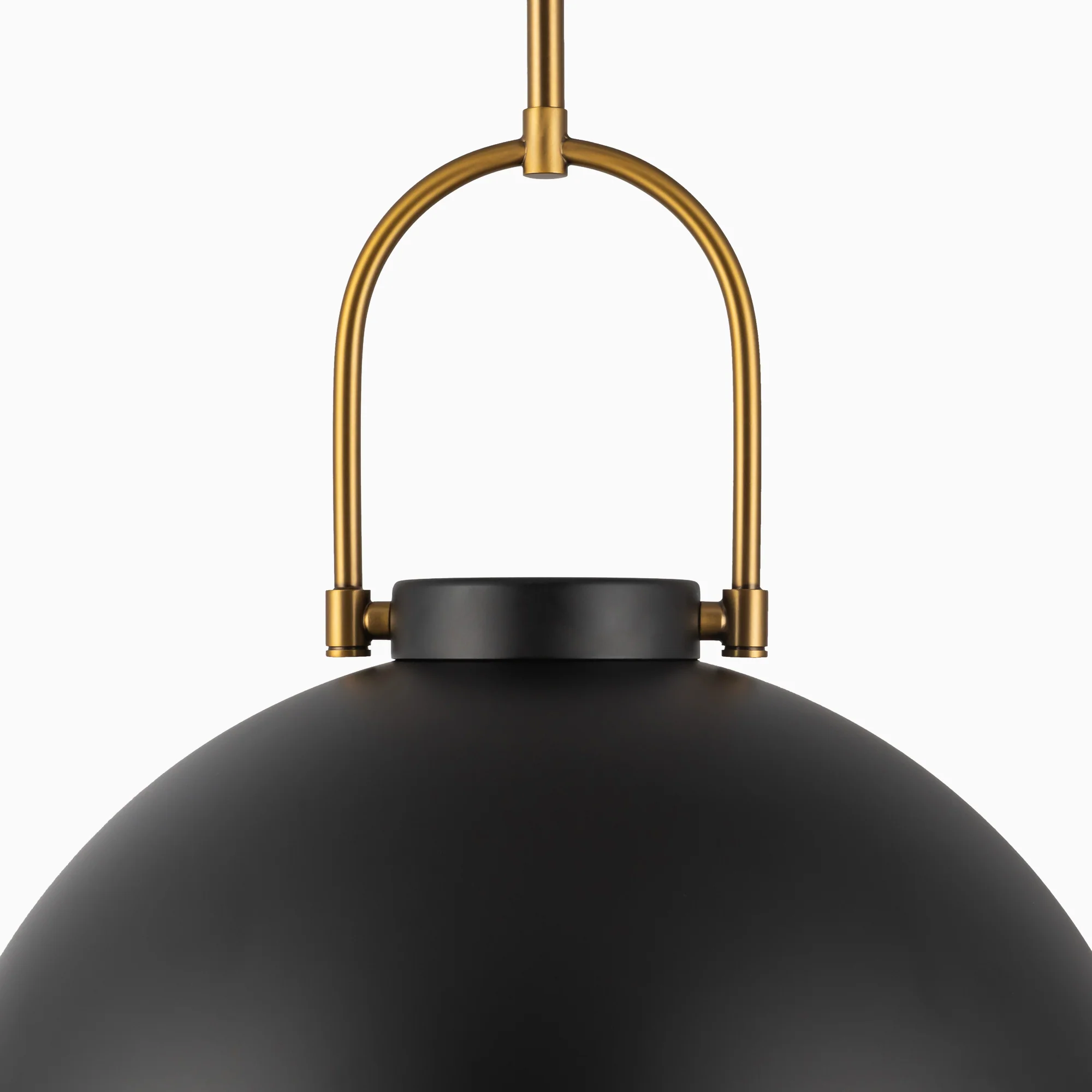 Kealy 16" 1 Light Pendant in Matte Black/Opal Matte Glass - Image 5