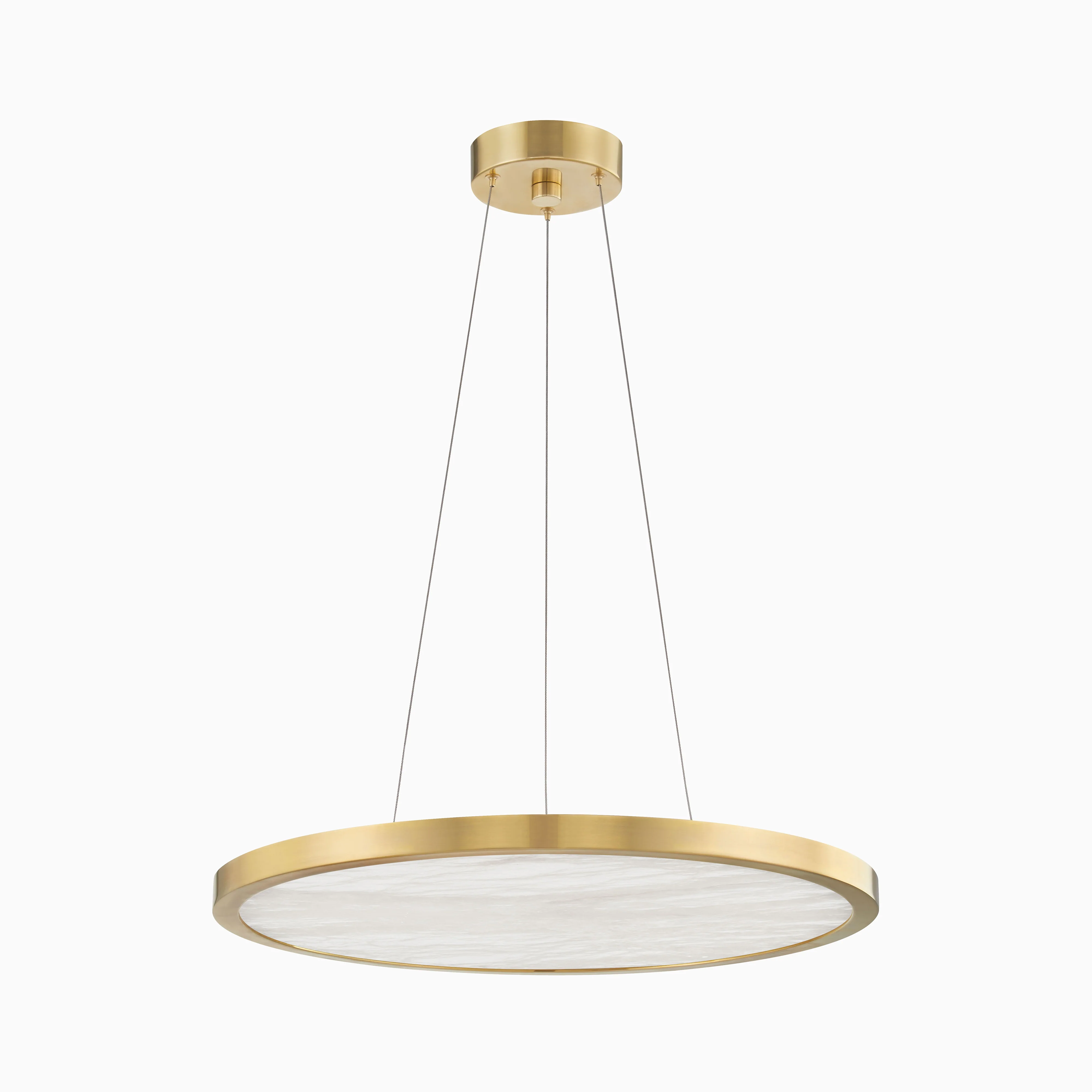 Kennie 24" Chandelier in Aged Brass