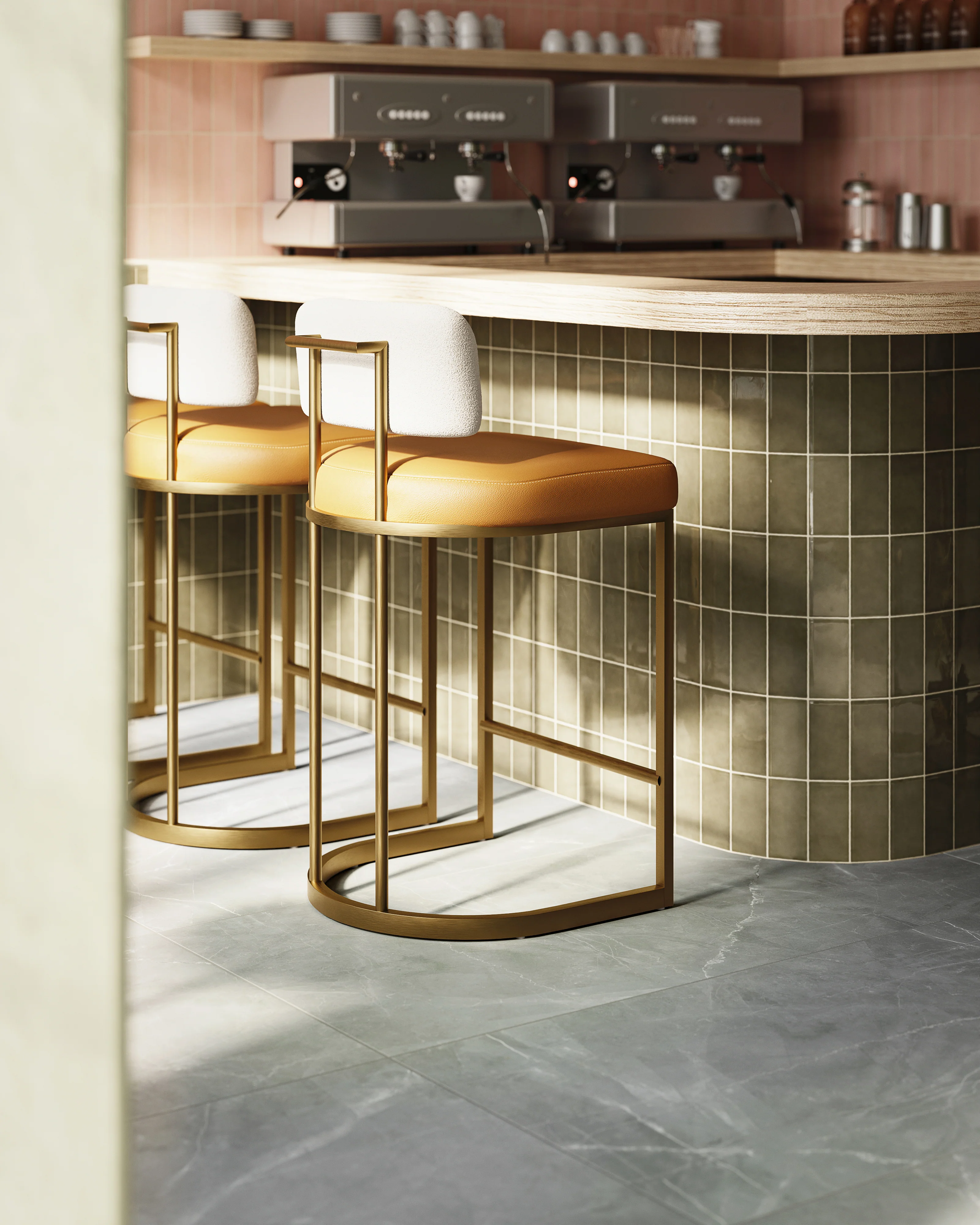 Kenzie Counter Stool in Napa Cognac - Image 11