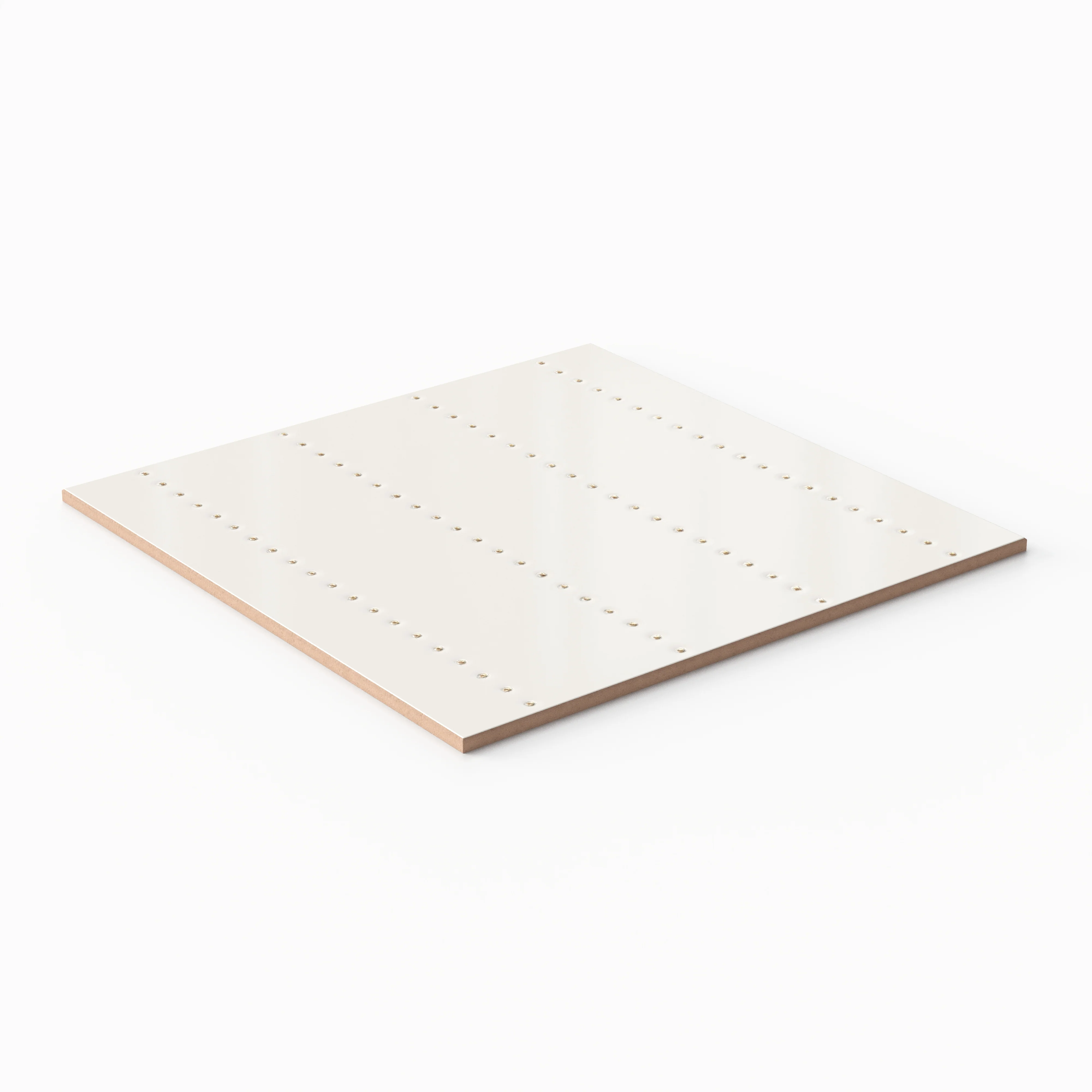 Kira 12x12 Satin Ceramic Tile in Dotted Lines White - Image 3