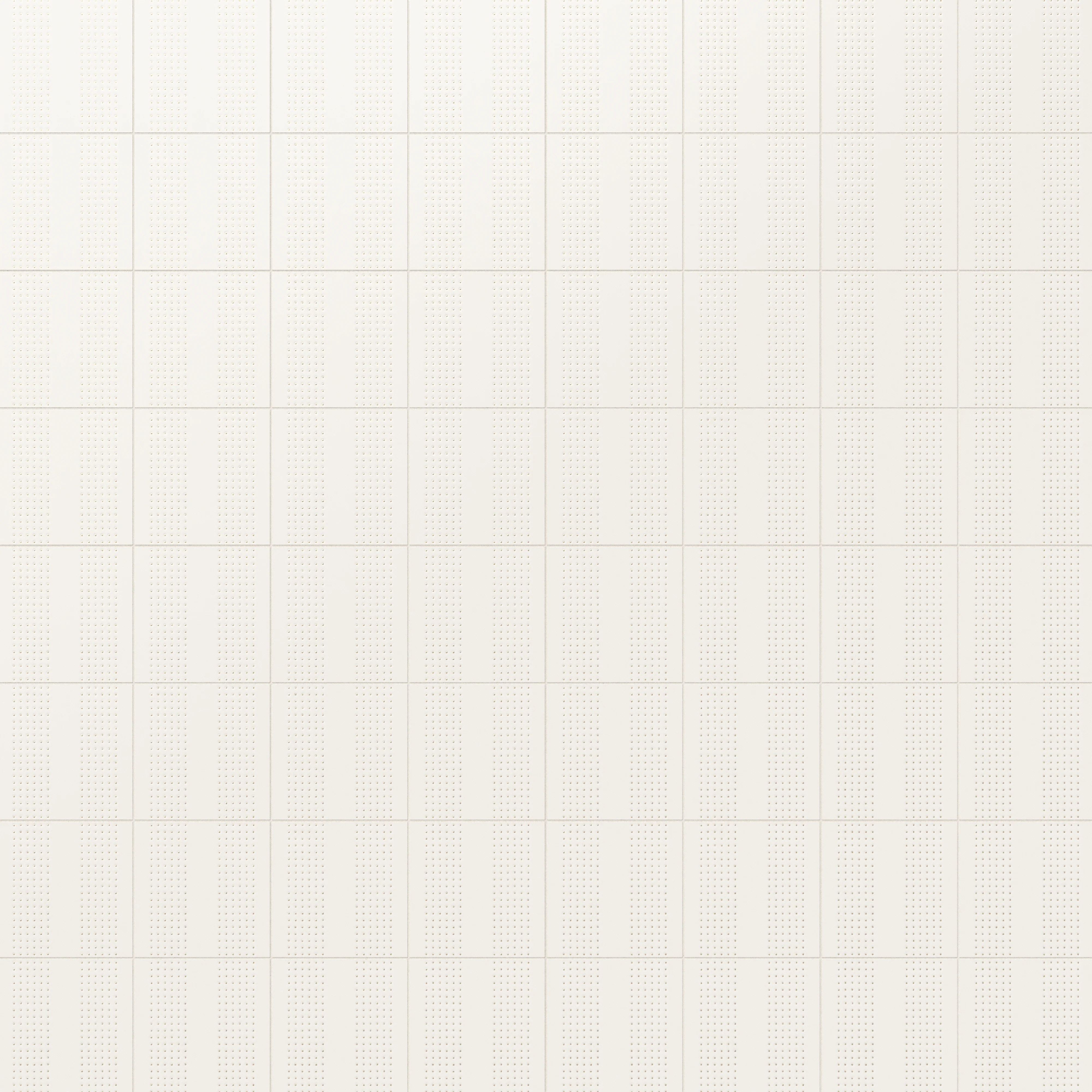 Kira 12x12 Satin Ceramic Tile in Striped Dots White - Image 5