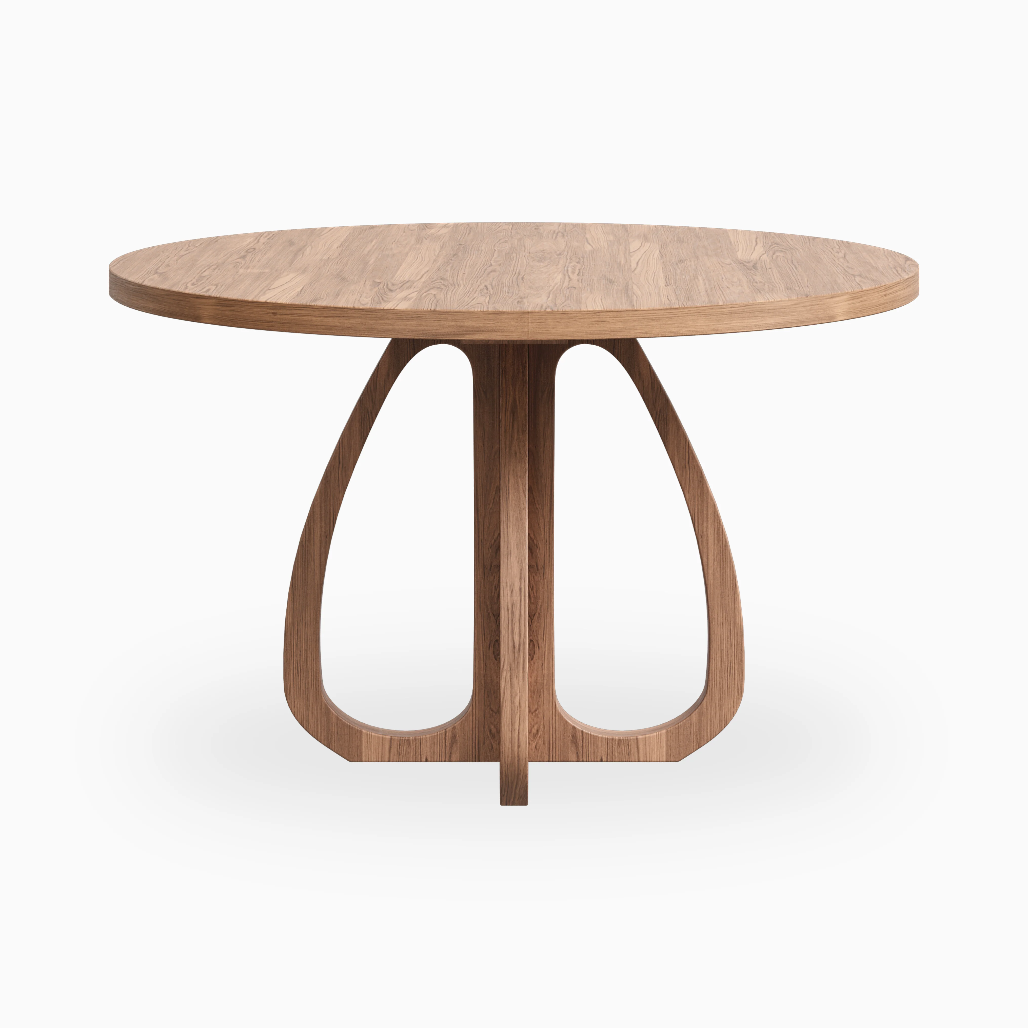 Laurent Walnut Round Dining Table in Matte, 48" - Image 2