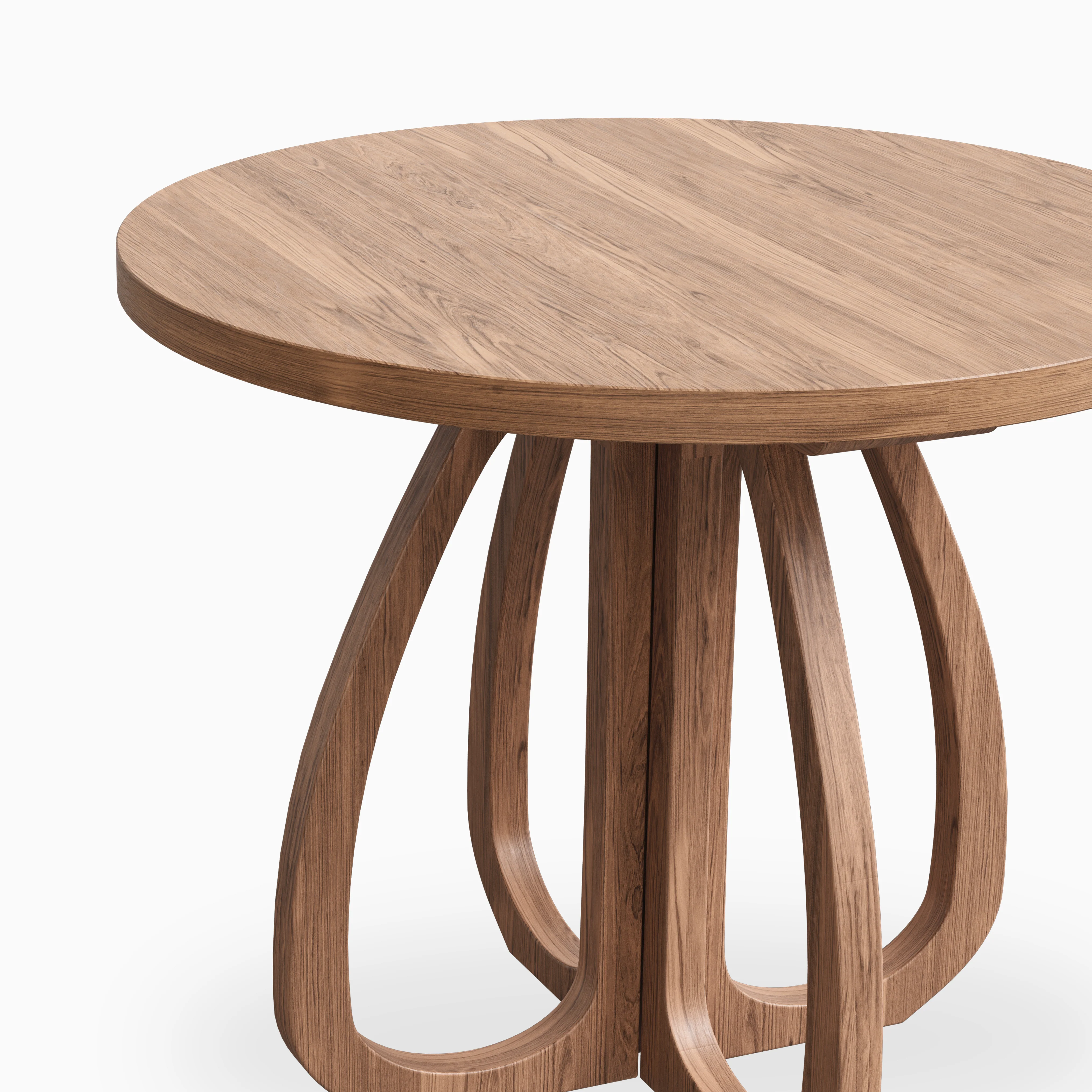 Laurent Walnut Round Dining Table in Matte, 36" - Image 3