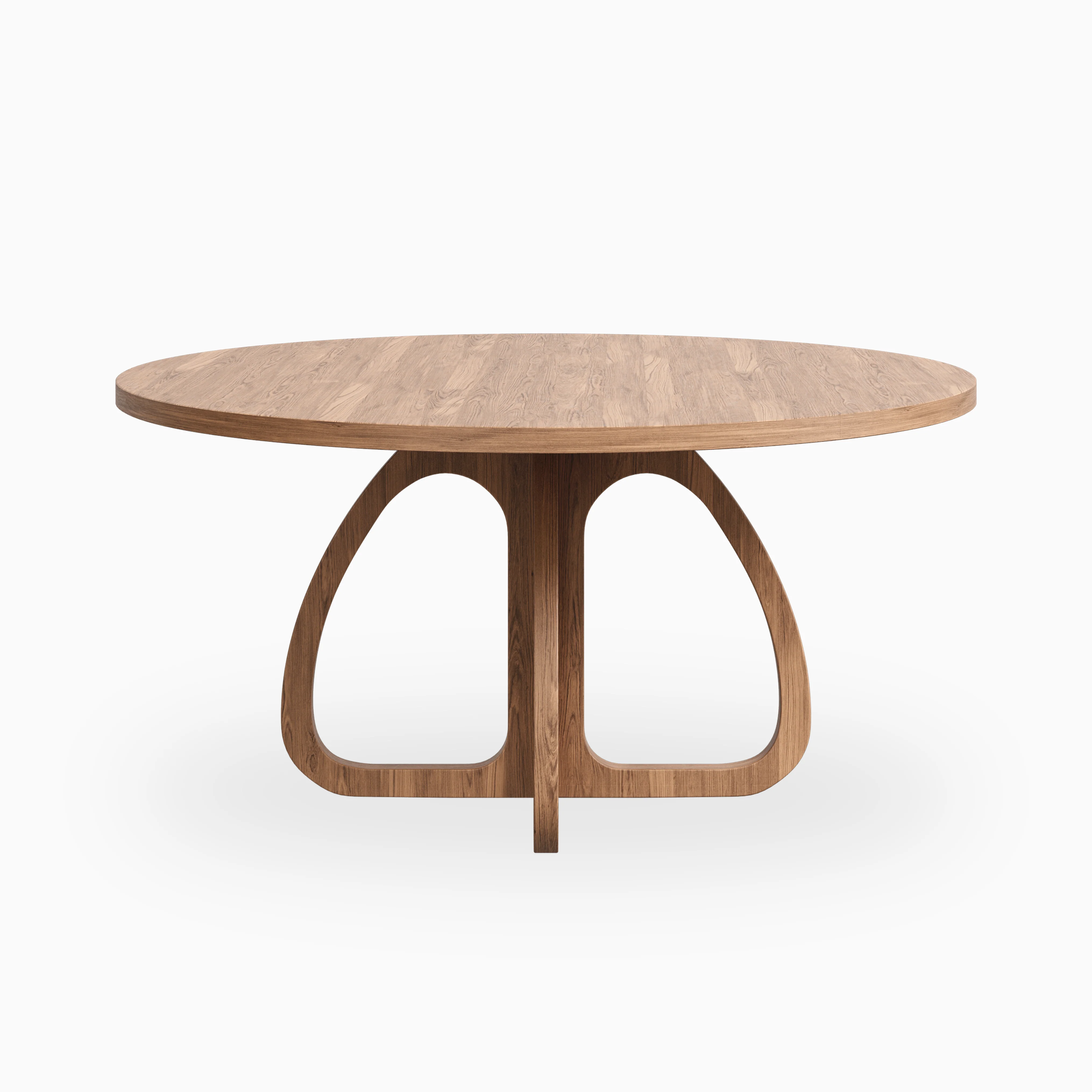 Laurent Walnut Round Dining Table in Matte, 60" - Image 3
