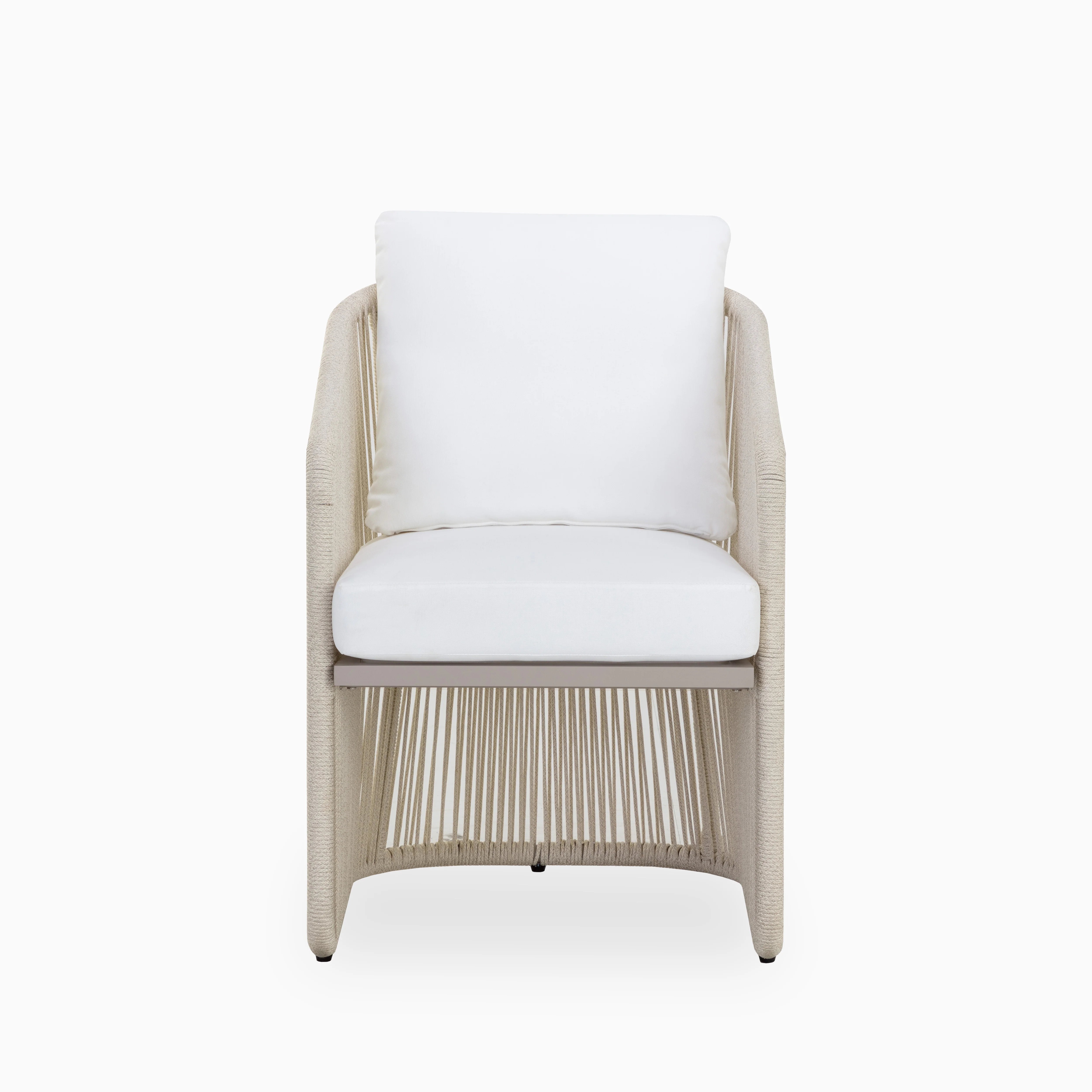 Laveo Outdoor Dining Chair in White - Image 2