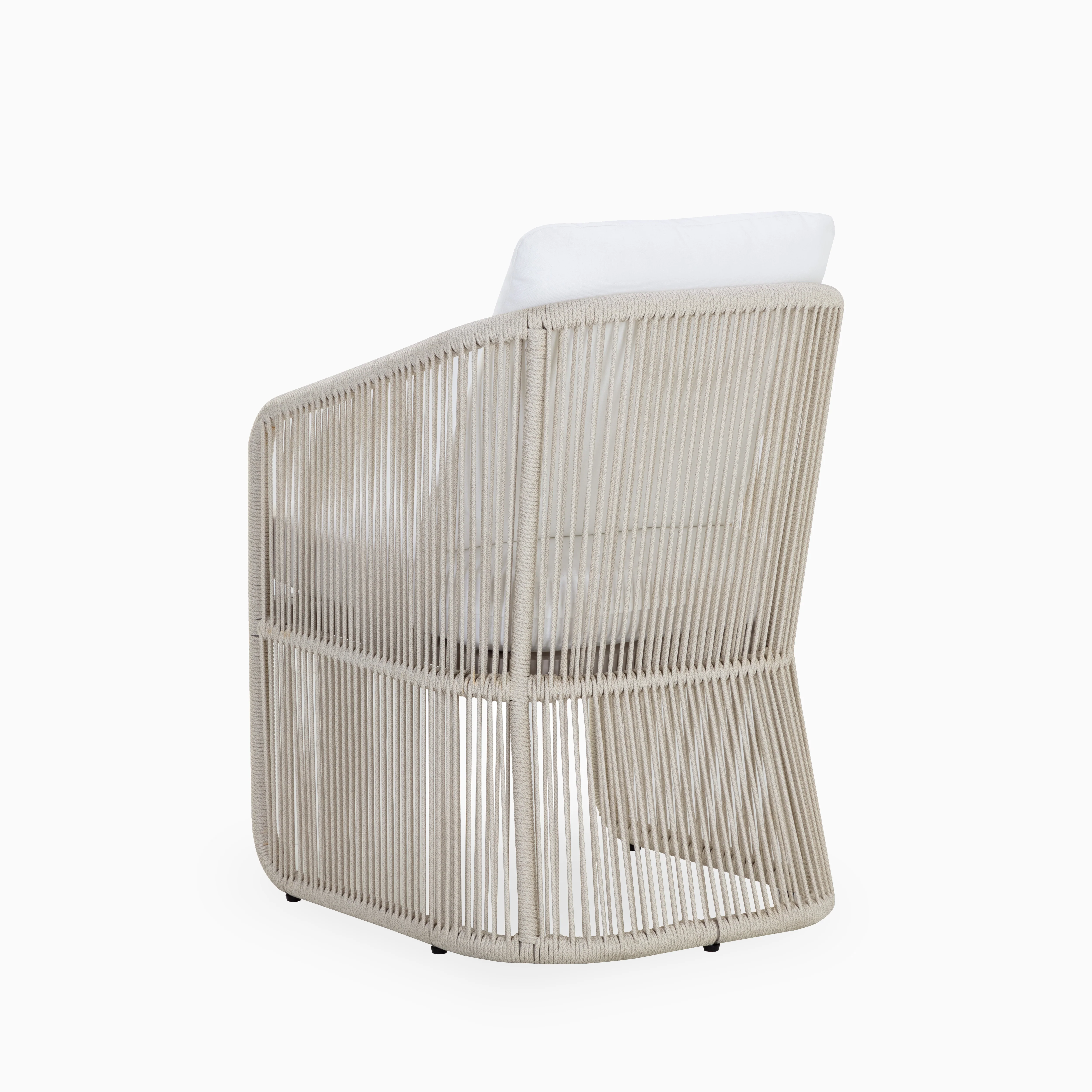 Laveo Outdoor Dining Chair in White - Image 4