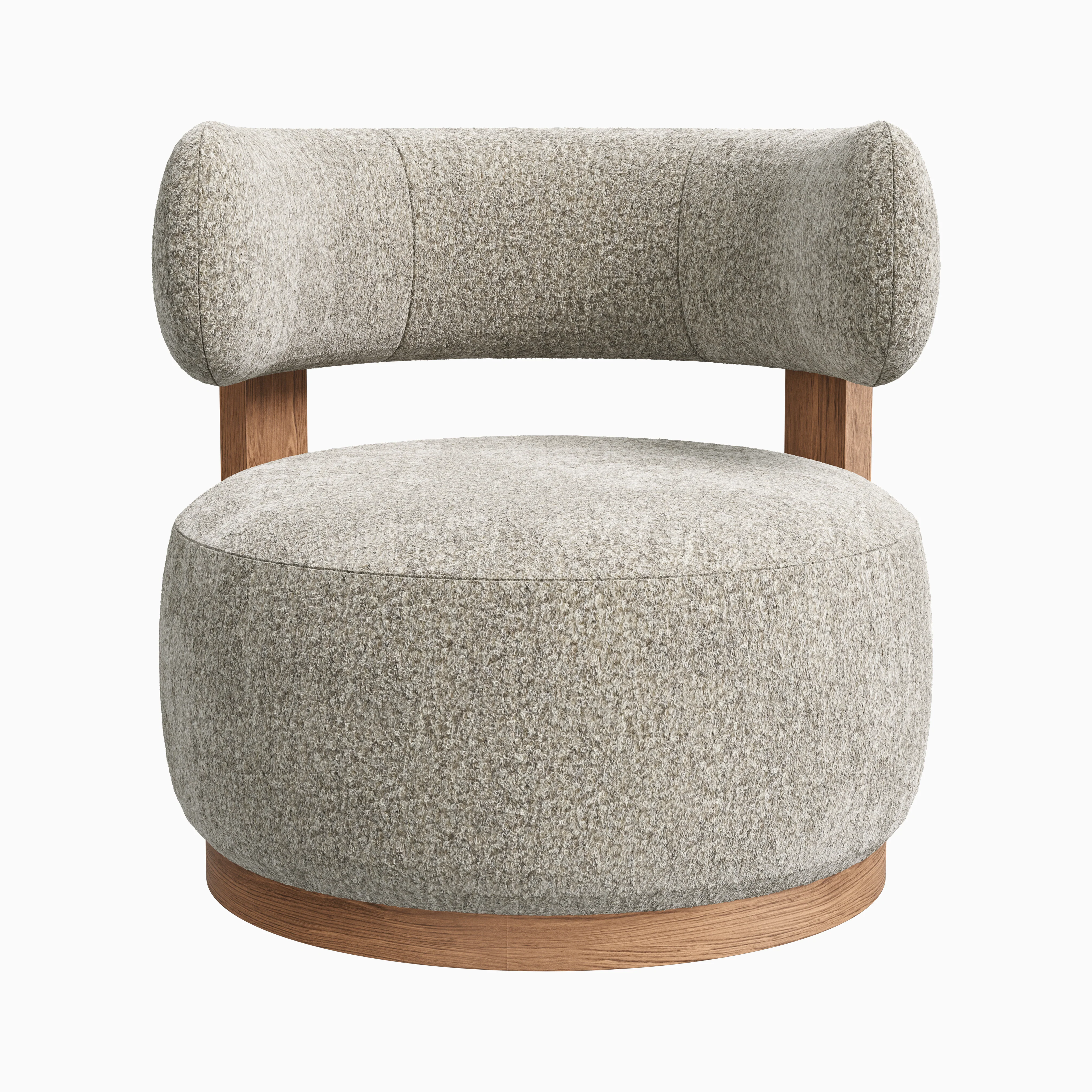 Leandro Swivel Chair in Matte/Mushroom - Image 2