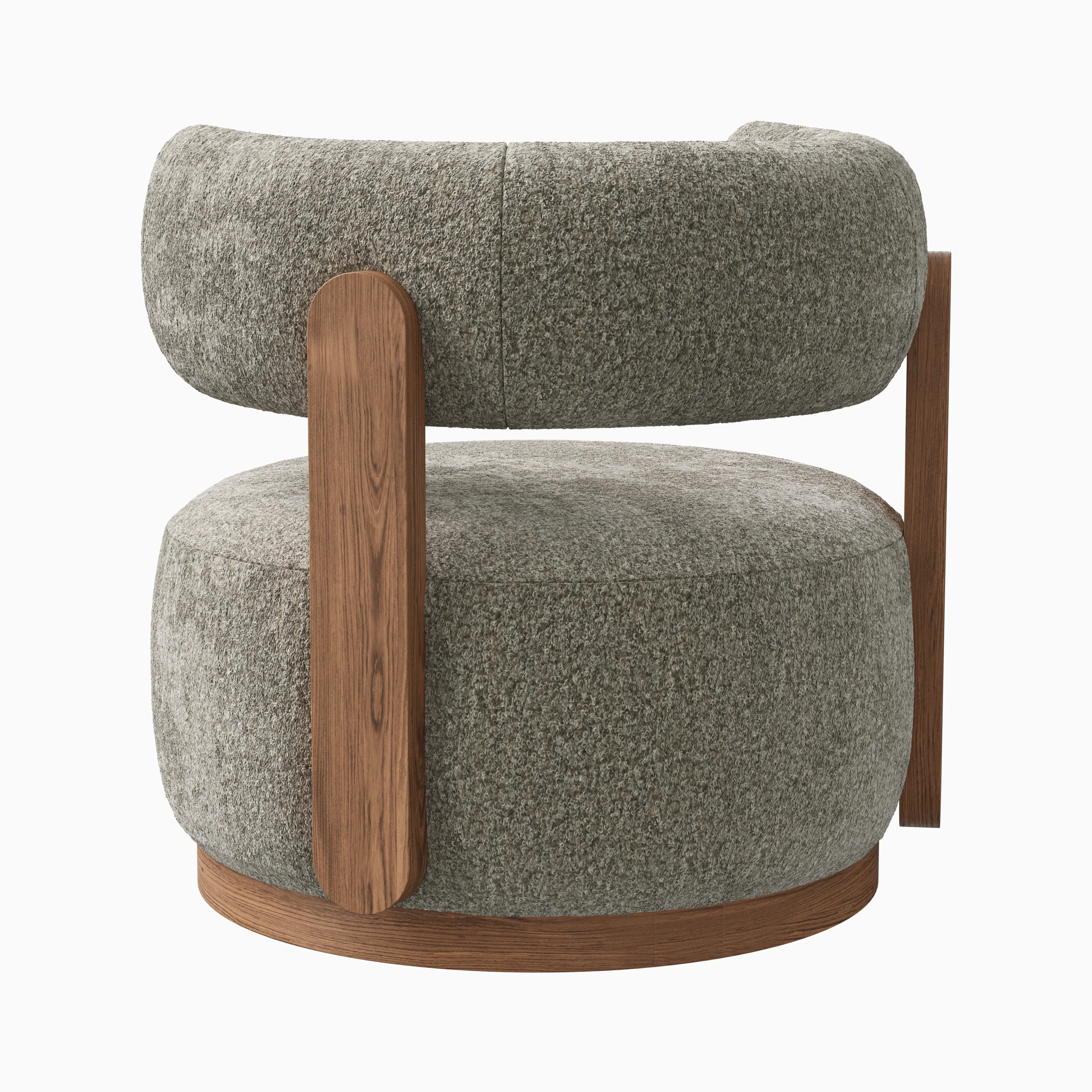 Leandro Swivel Chair in Matte/Mushroom - Image 4