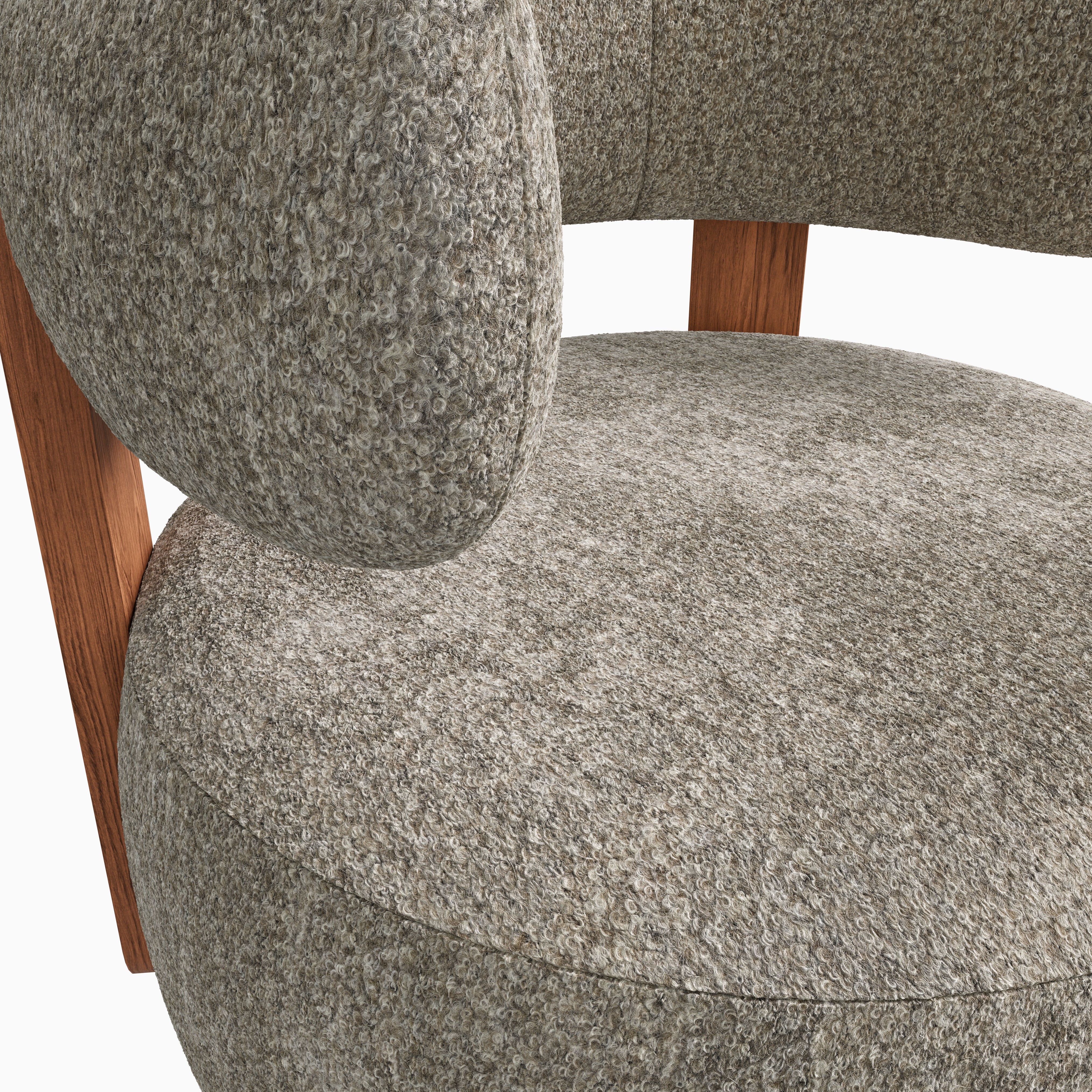 Leandro Swivel Chair in Matte/Mushroom - Image 5