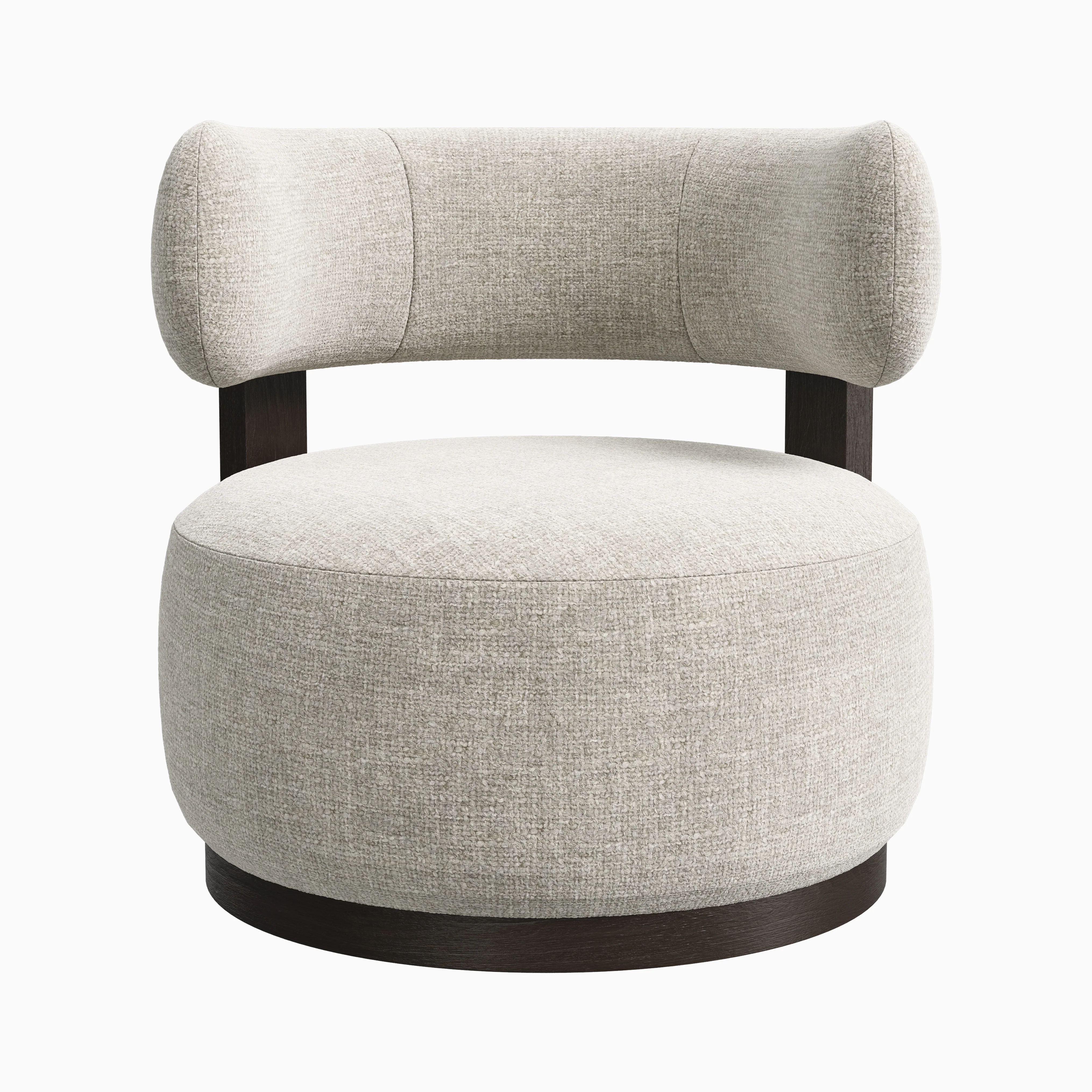 Leandro Swivel Chair in Mocha/Bone - Image 2