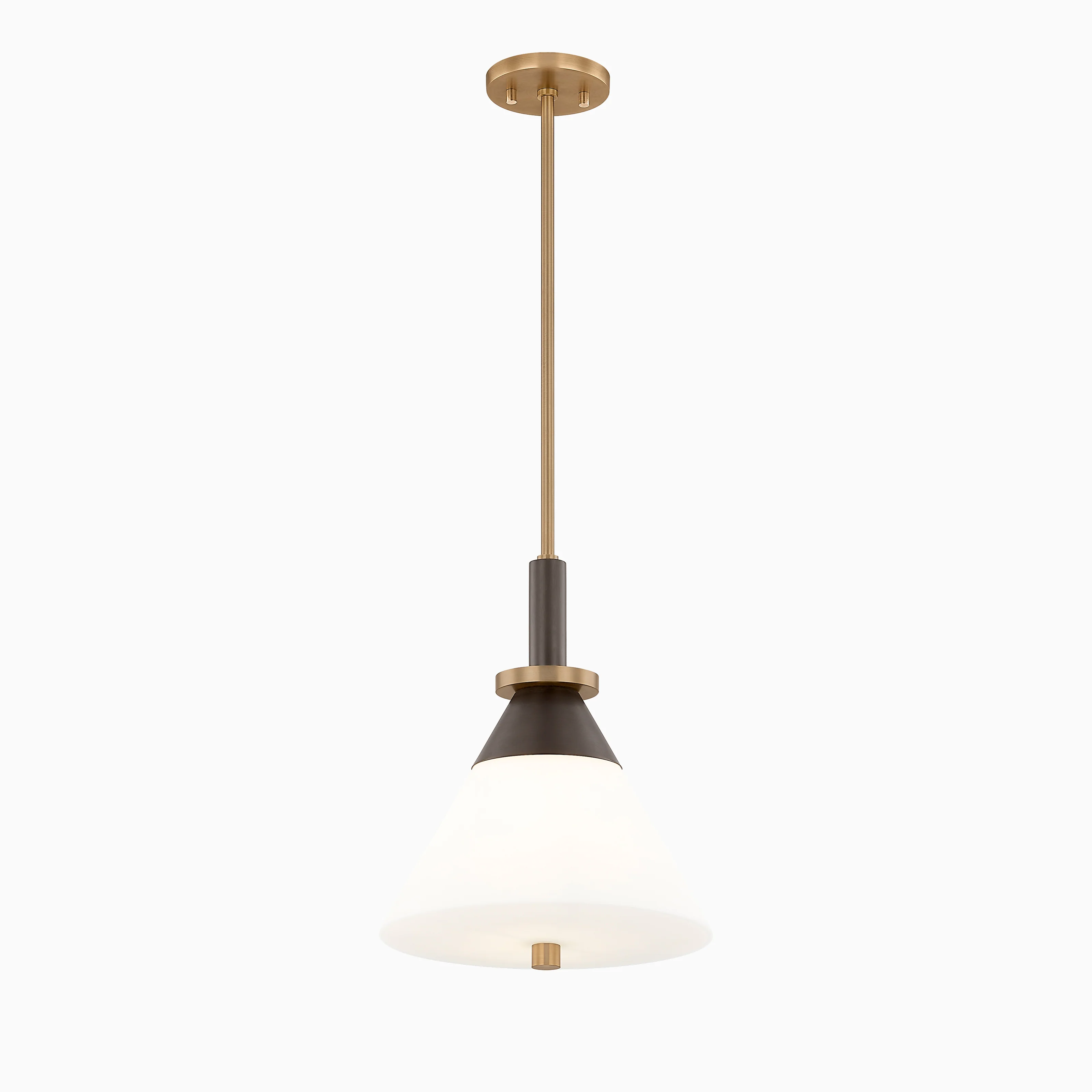 Lennie 12" Pendant in Patina Brass/Bronze - Image 4