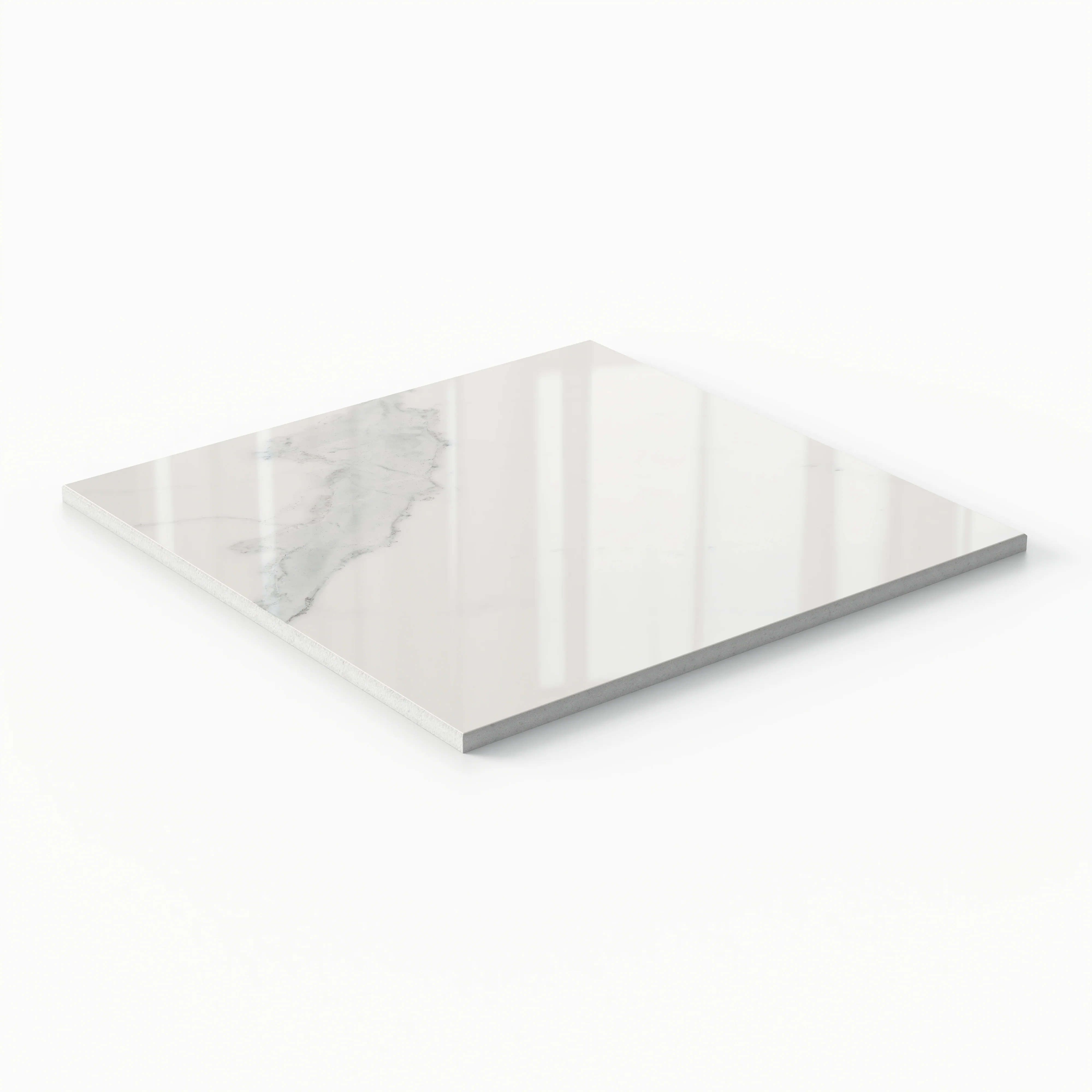 Leona 12x12 Polished Porcelain Tile in Calacatta - Image 3