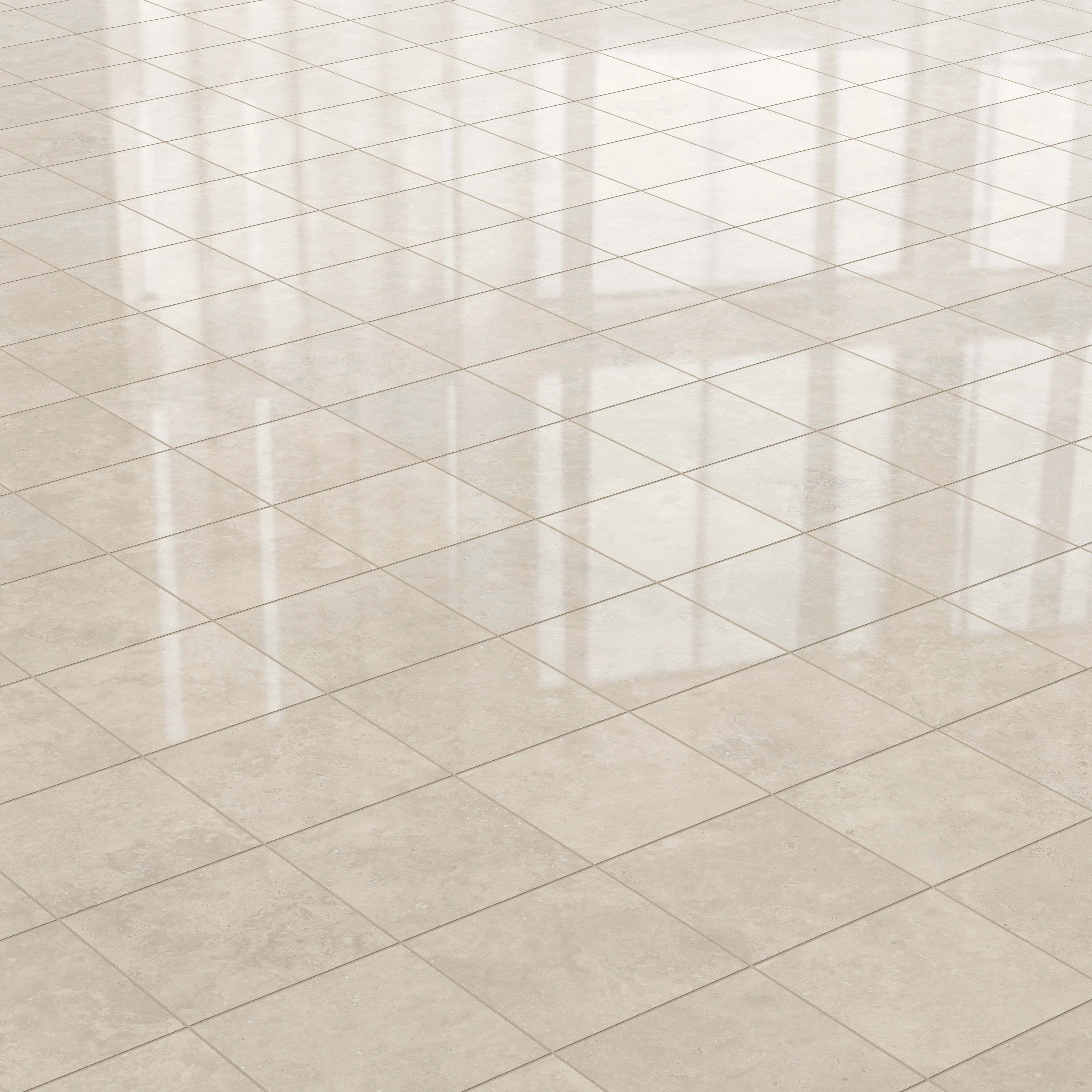 Leona 12x12 Polished Porcelain Tile in Marfil - Image 4
