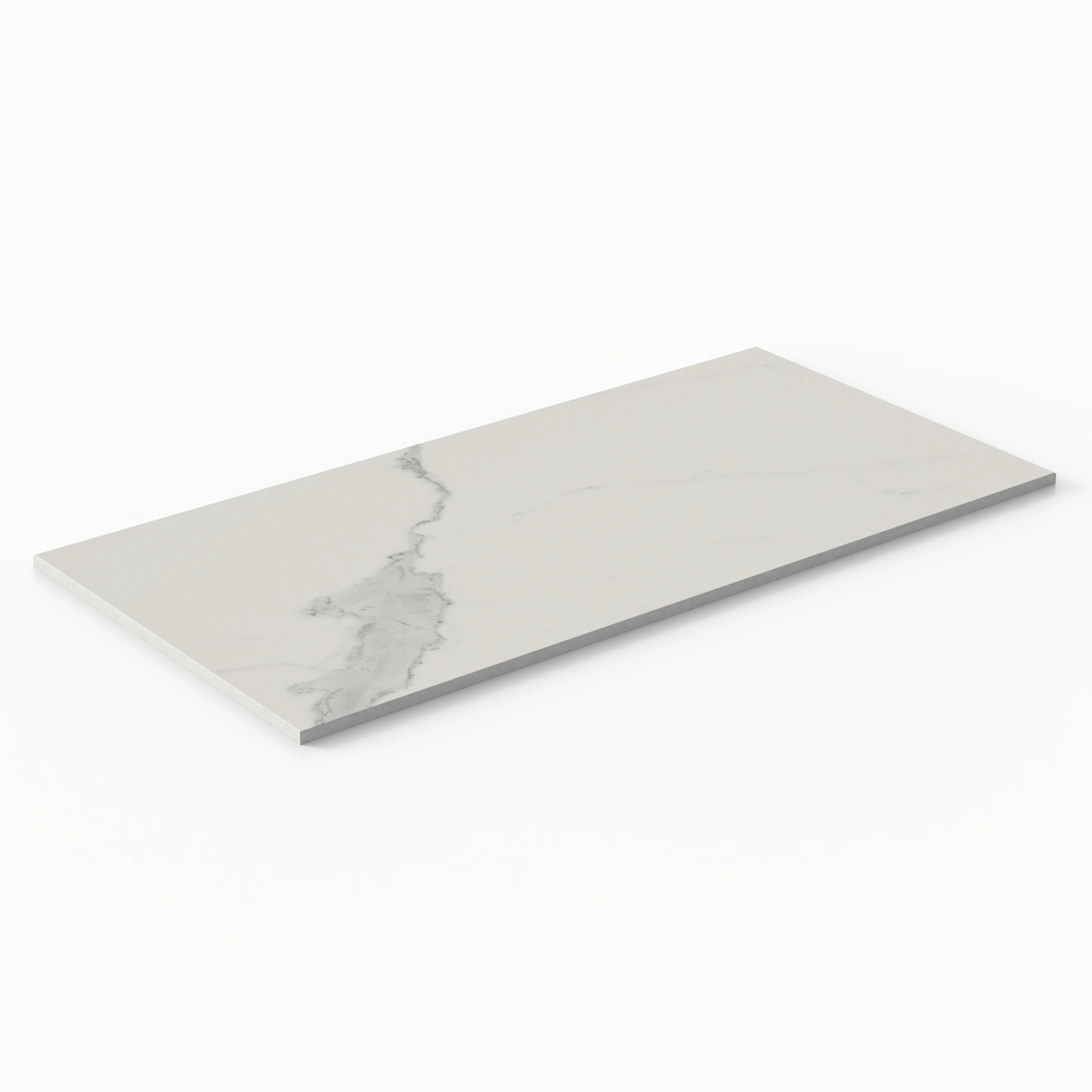 Leona 12x24 Matte Porcelain Tile in Calacatta - Image 4