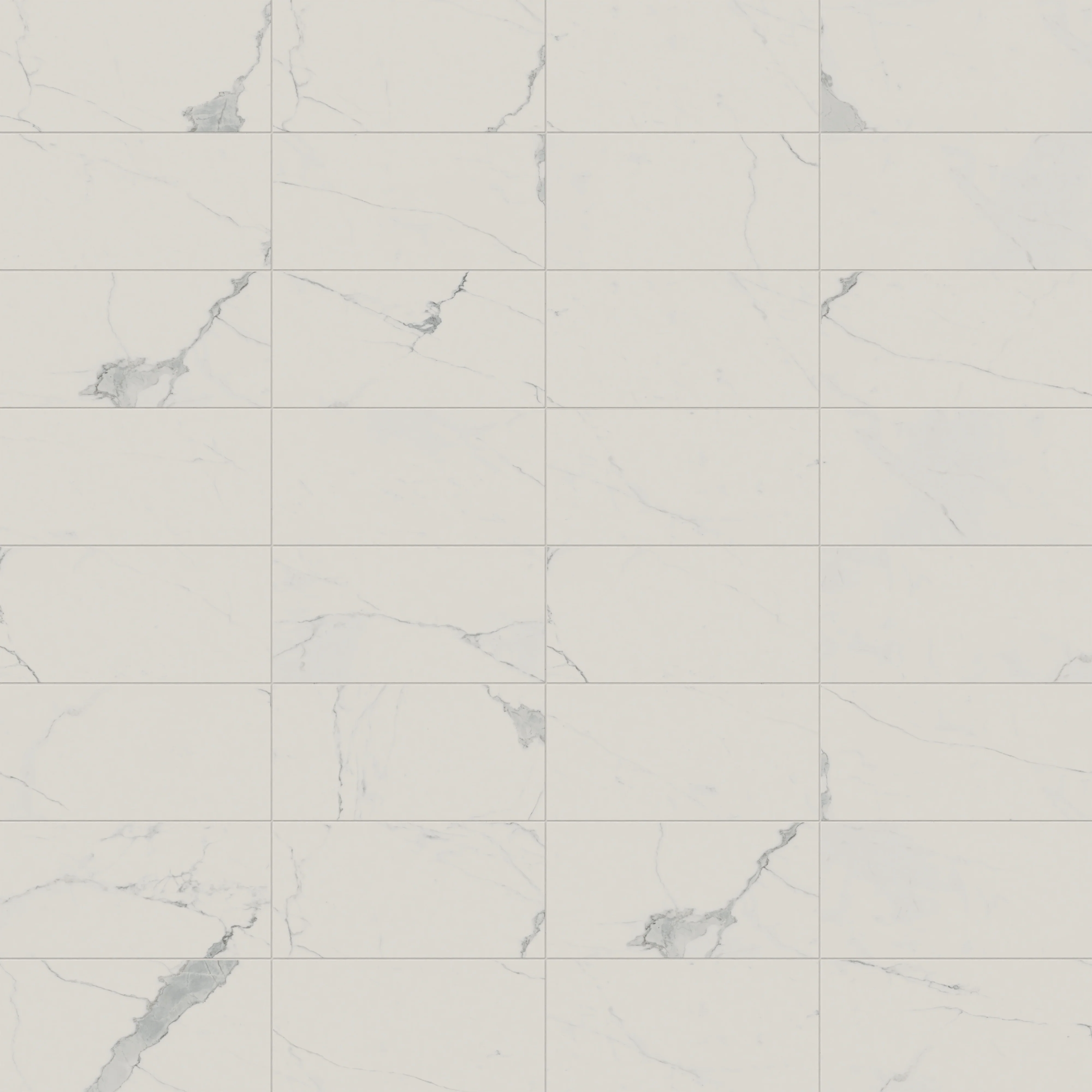 Leona 12x24 Matte Porcelain Tile in Calacatta - Image 6