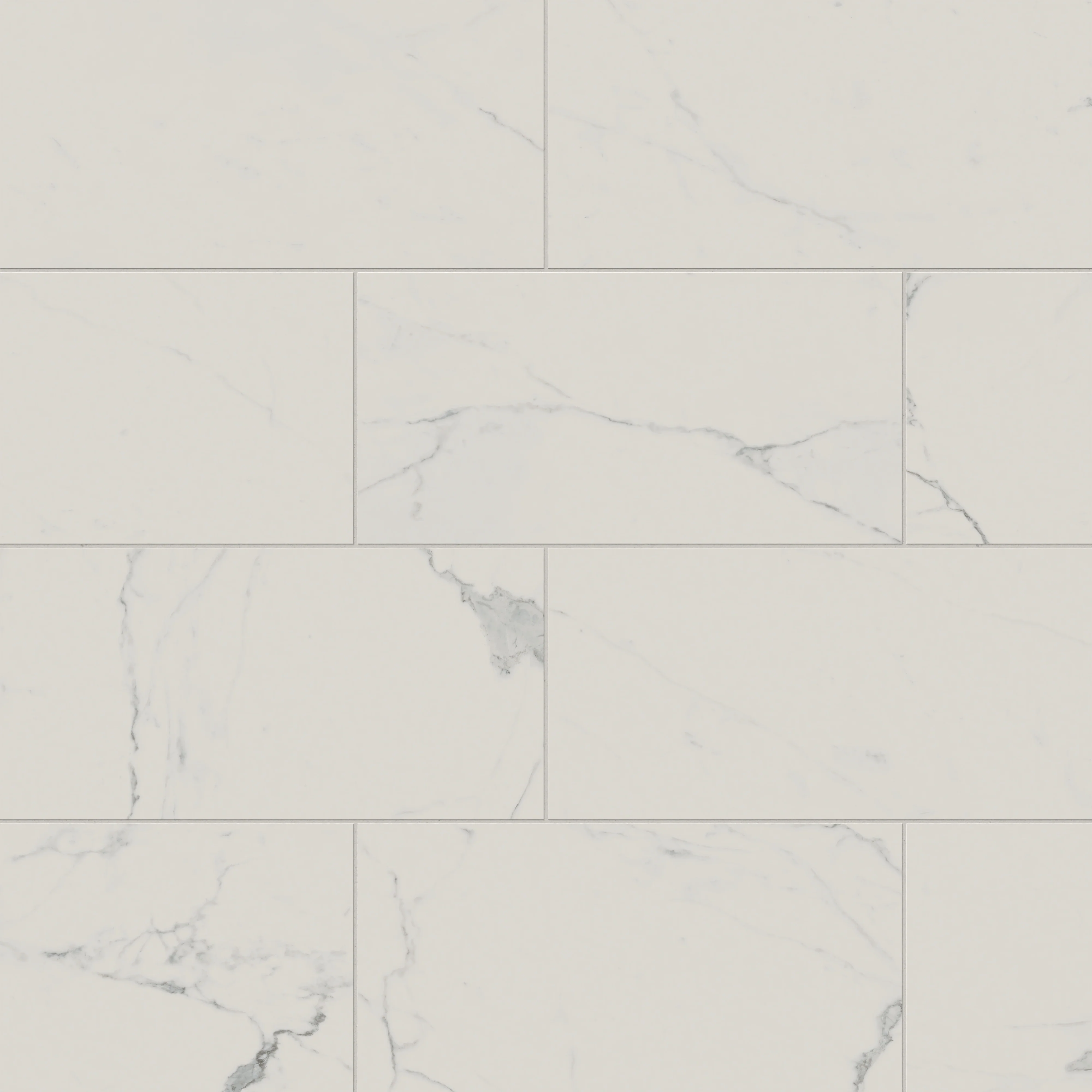 Leona 12x24 Matte Porcelain Tile in Calacatta - Image 8