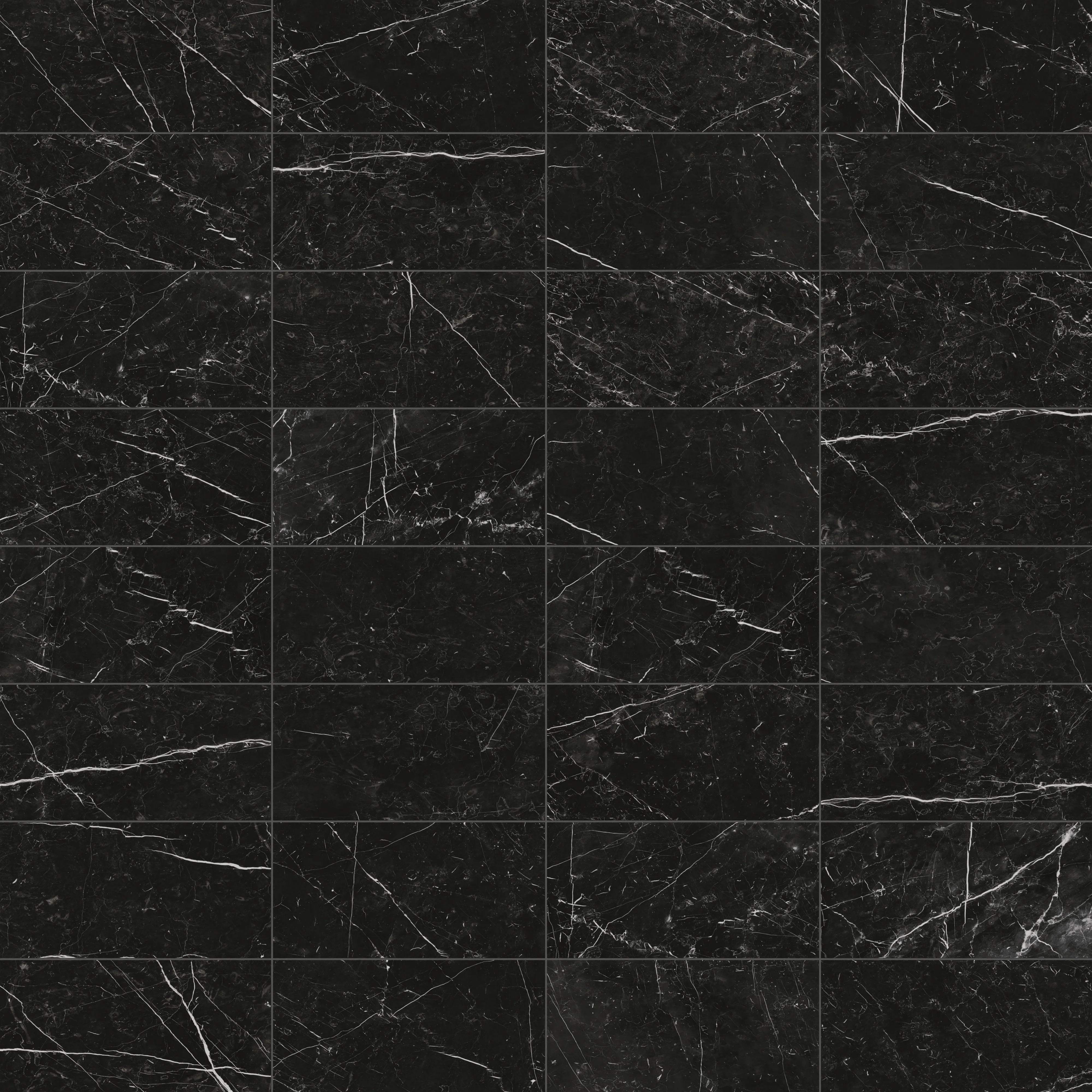 Leona 12x24 Matte Porcelain Tile in Nero Marquina - Image 5