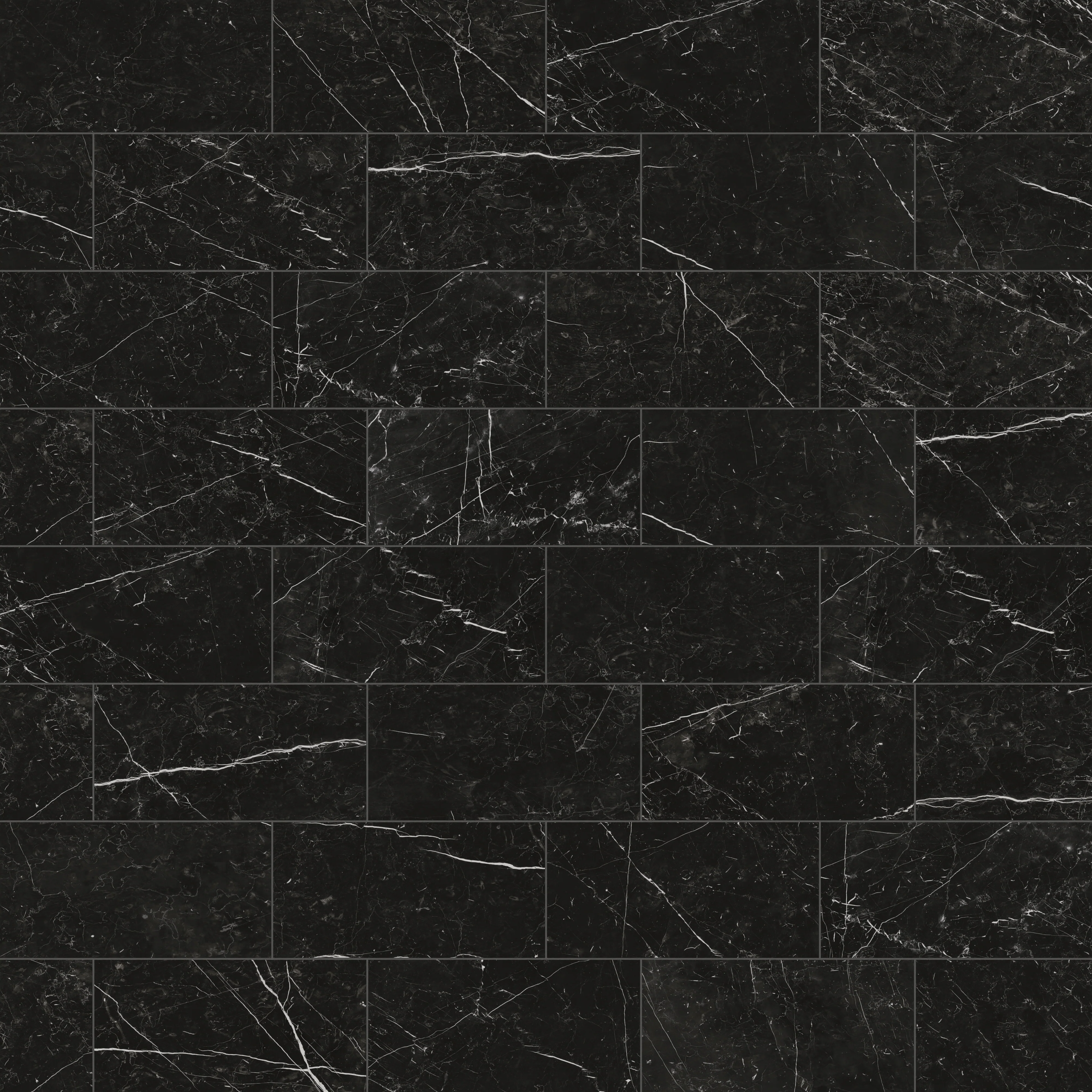 Leona 12x24 Matte Porcelain Tile in Nero Marquina - Image 8