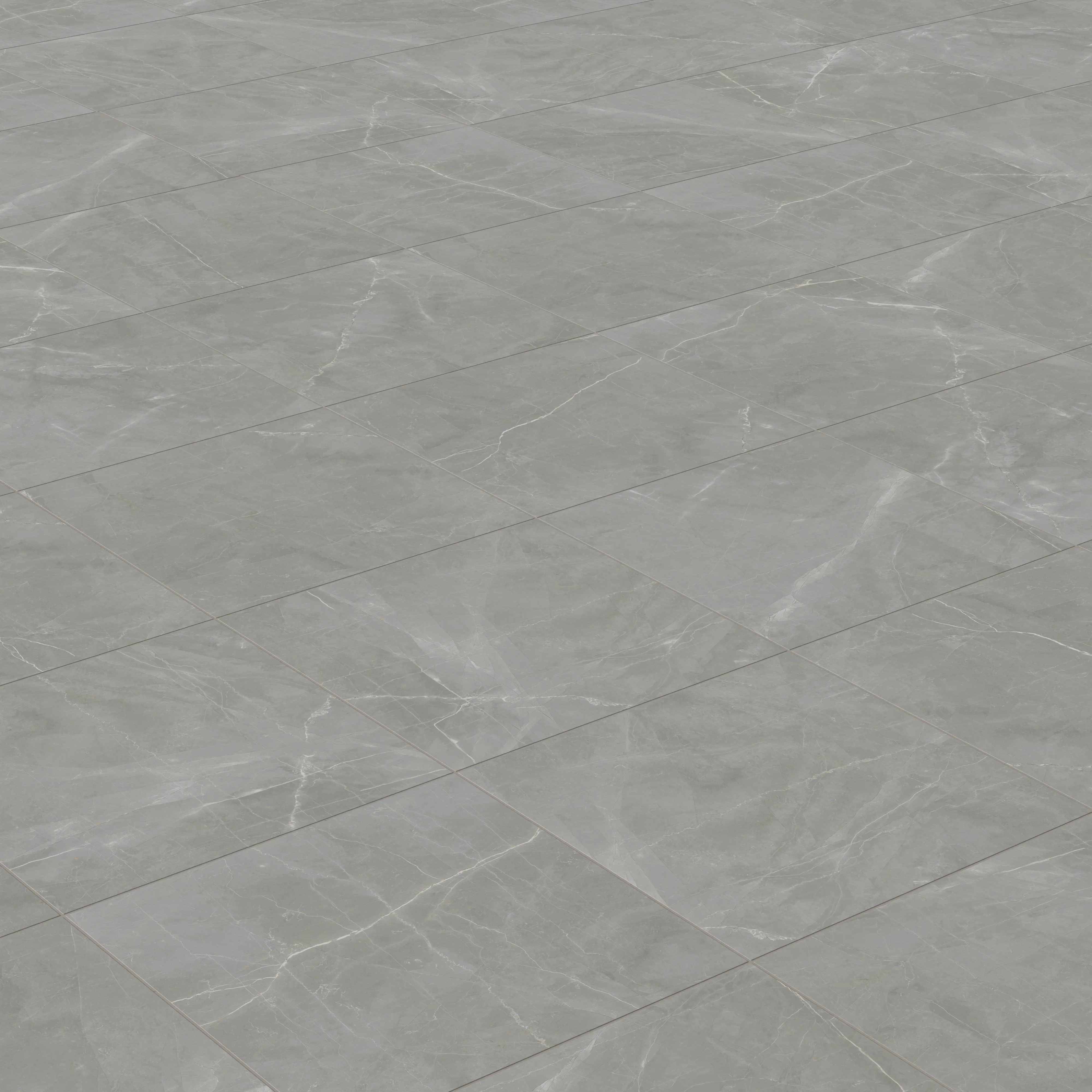 Leona 24x24 Matte Porcelain Tile in Amani Grey - Image 5