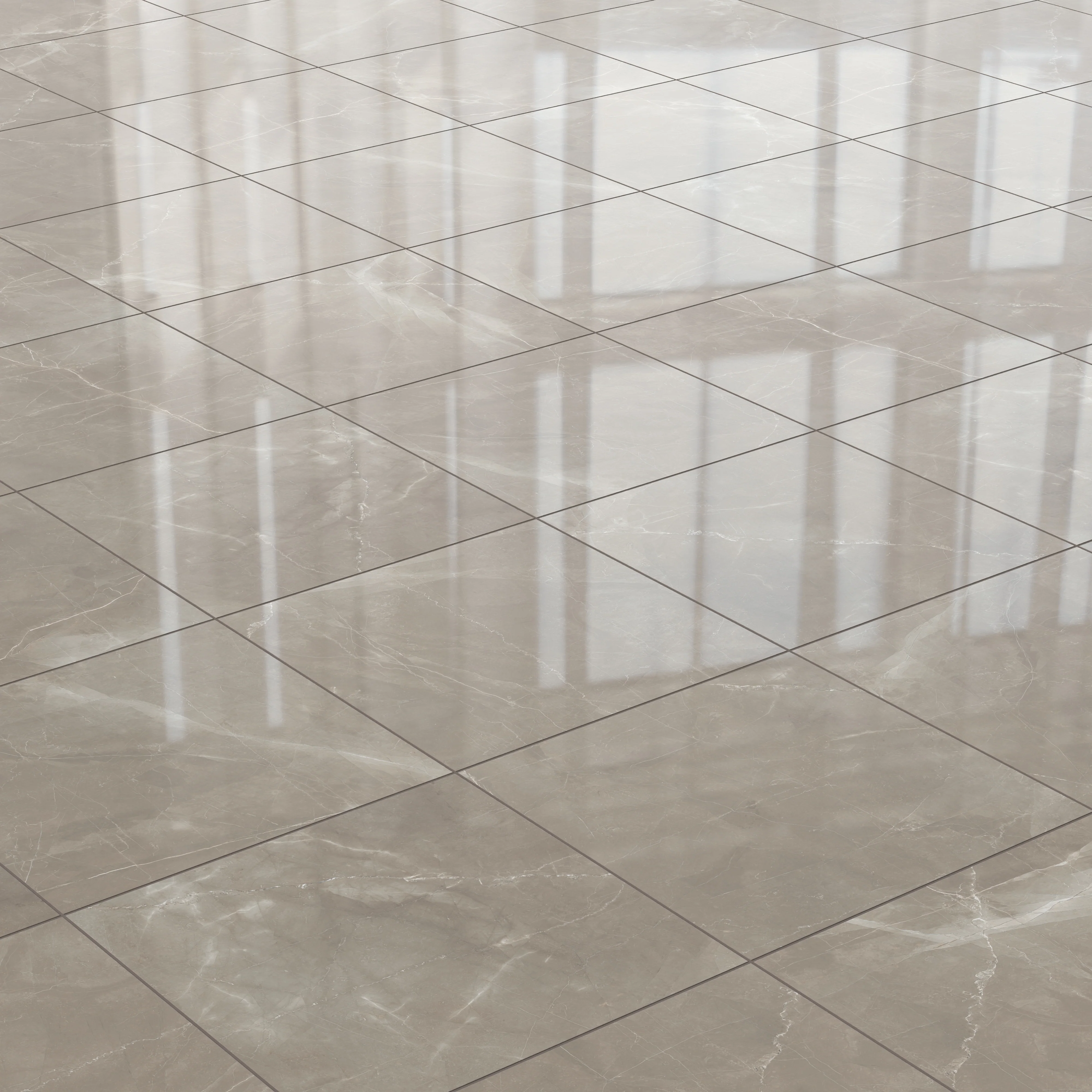 Leona 24x24 Polished Porcelain Tile in Amani Bronze - Image 4