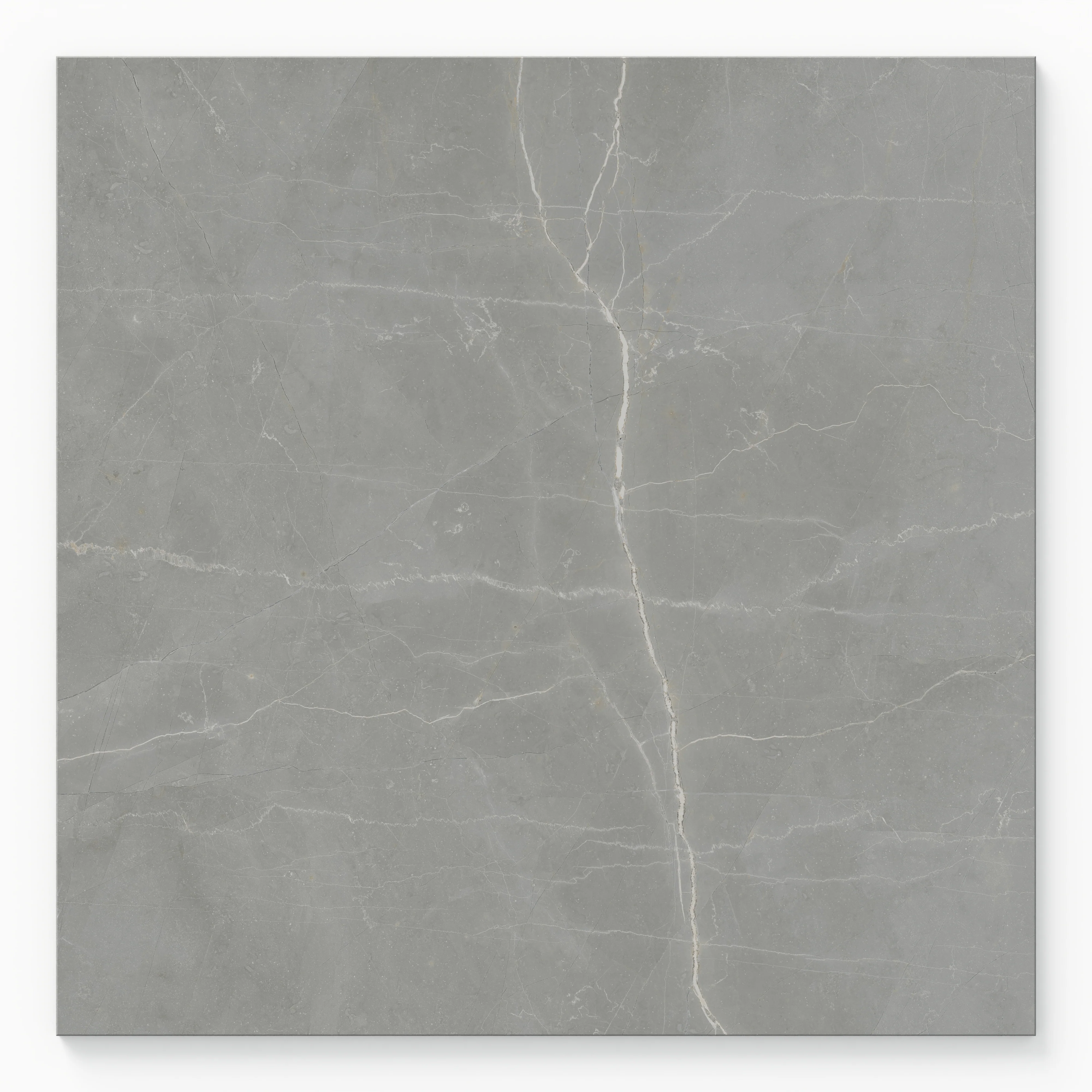 Leona 24x24 Polished Porcelain Tile in Amani Grey - Image 2