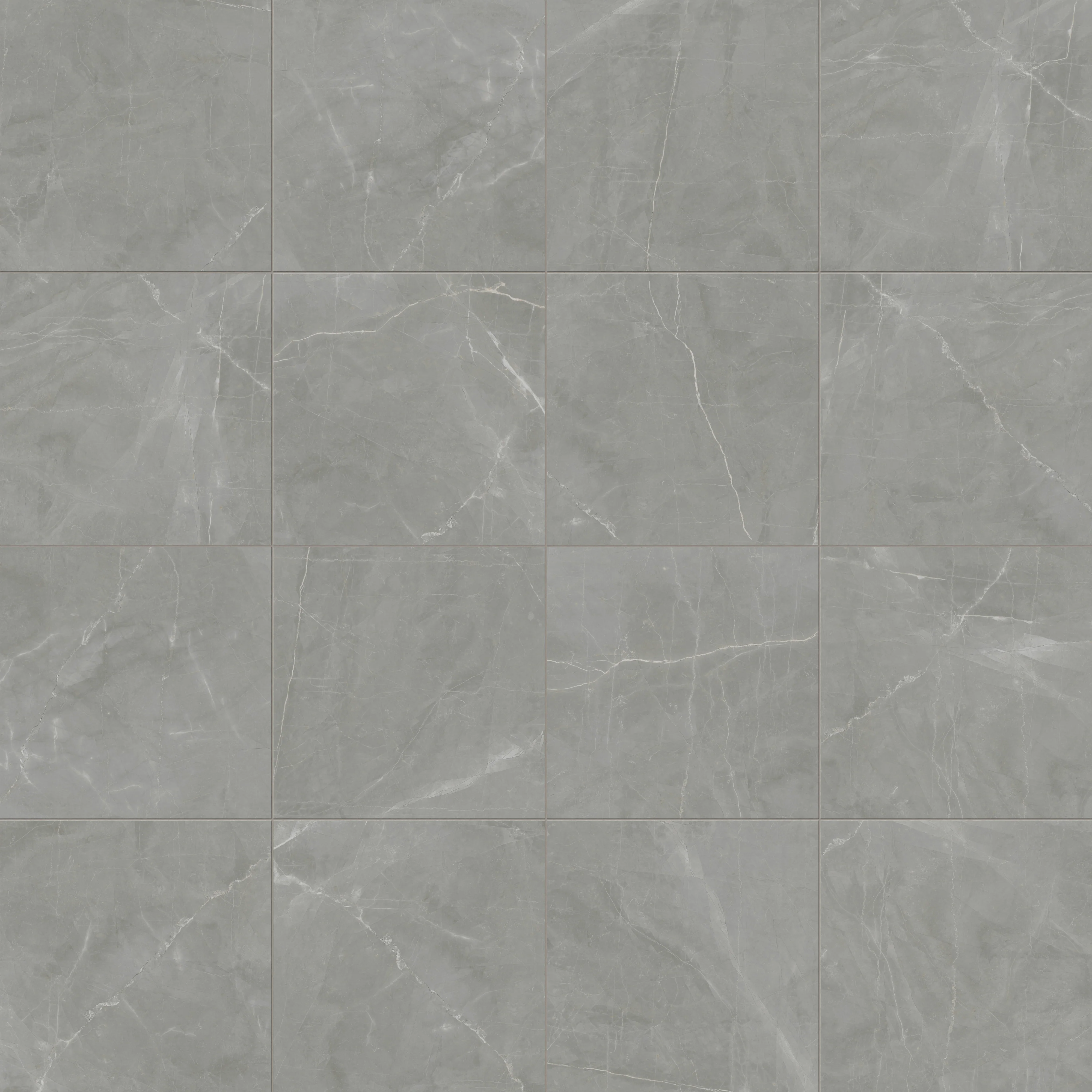 Leona 24x24 Polished Porcelain Tile in Amani Grey - Image 5