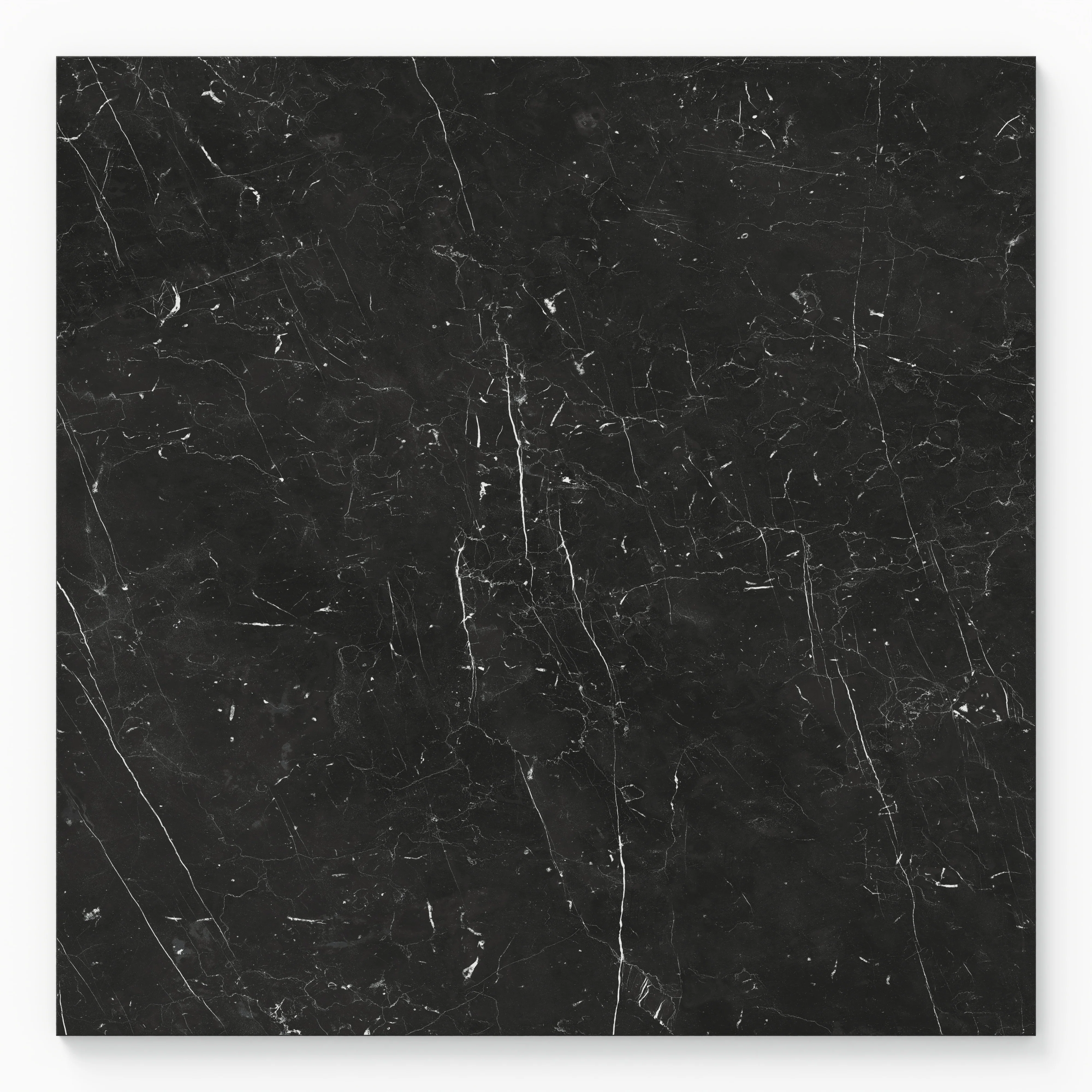 Leona 24x24 Polished Porcelain Tile in Nero Marquina - Image 3