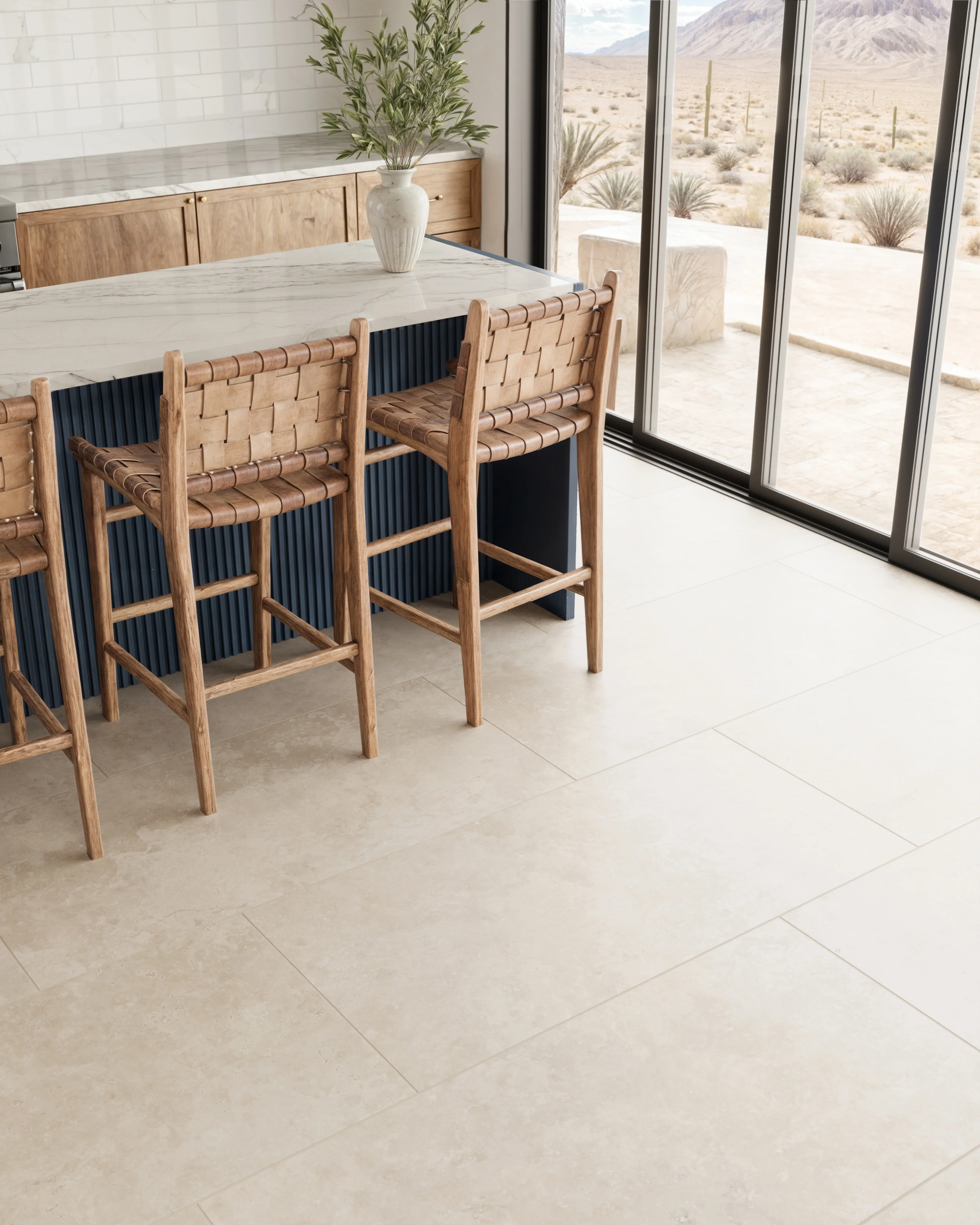 Leona 24x48 Matte Porcelain Tile in Marfil - Image 2