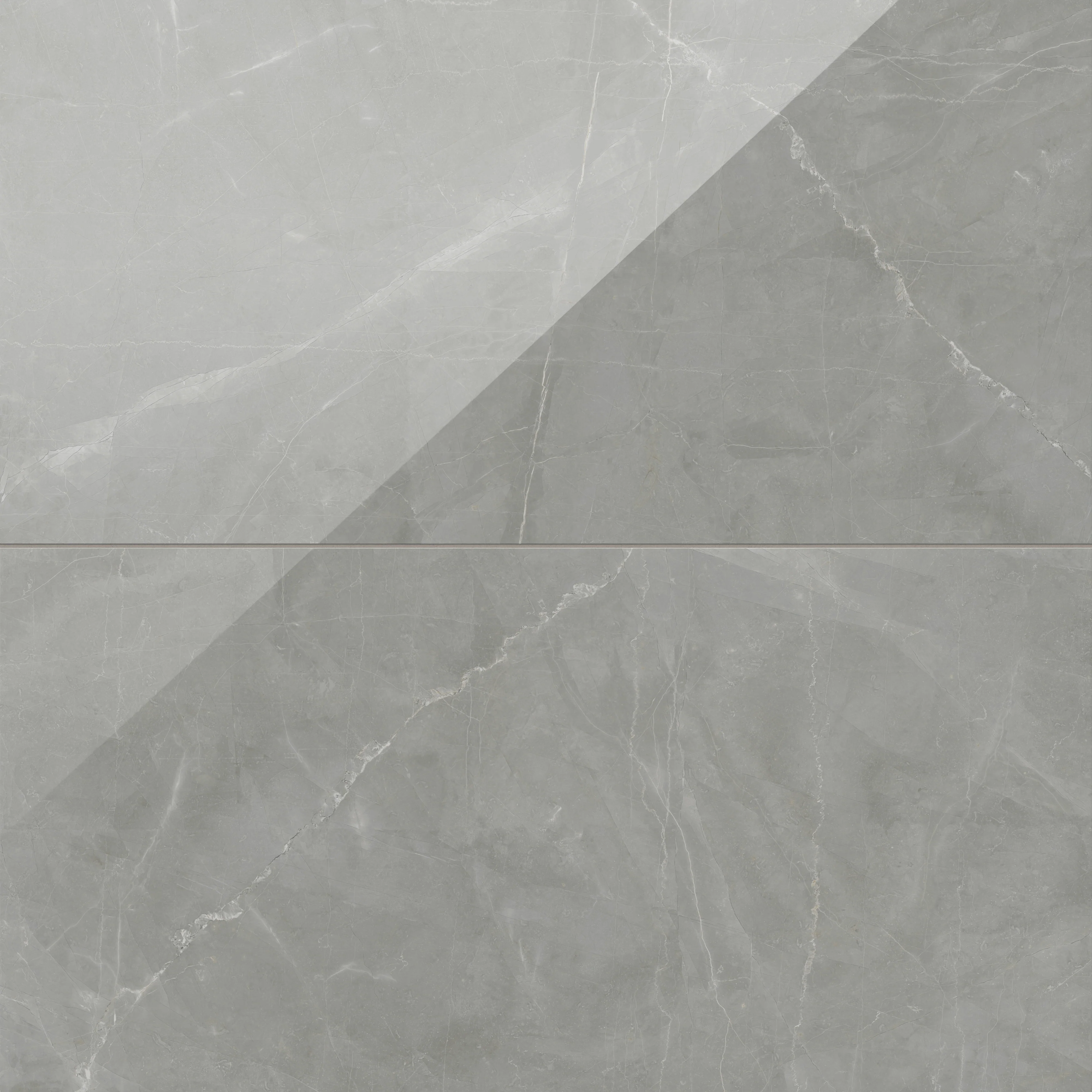 Leona 24x48 Polished Porcelain Tile in Amani Grey