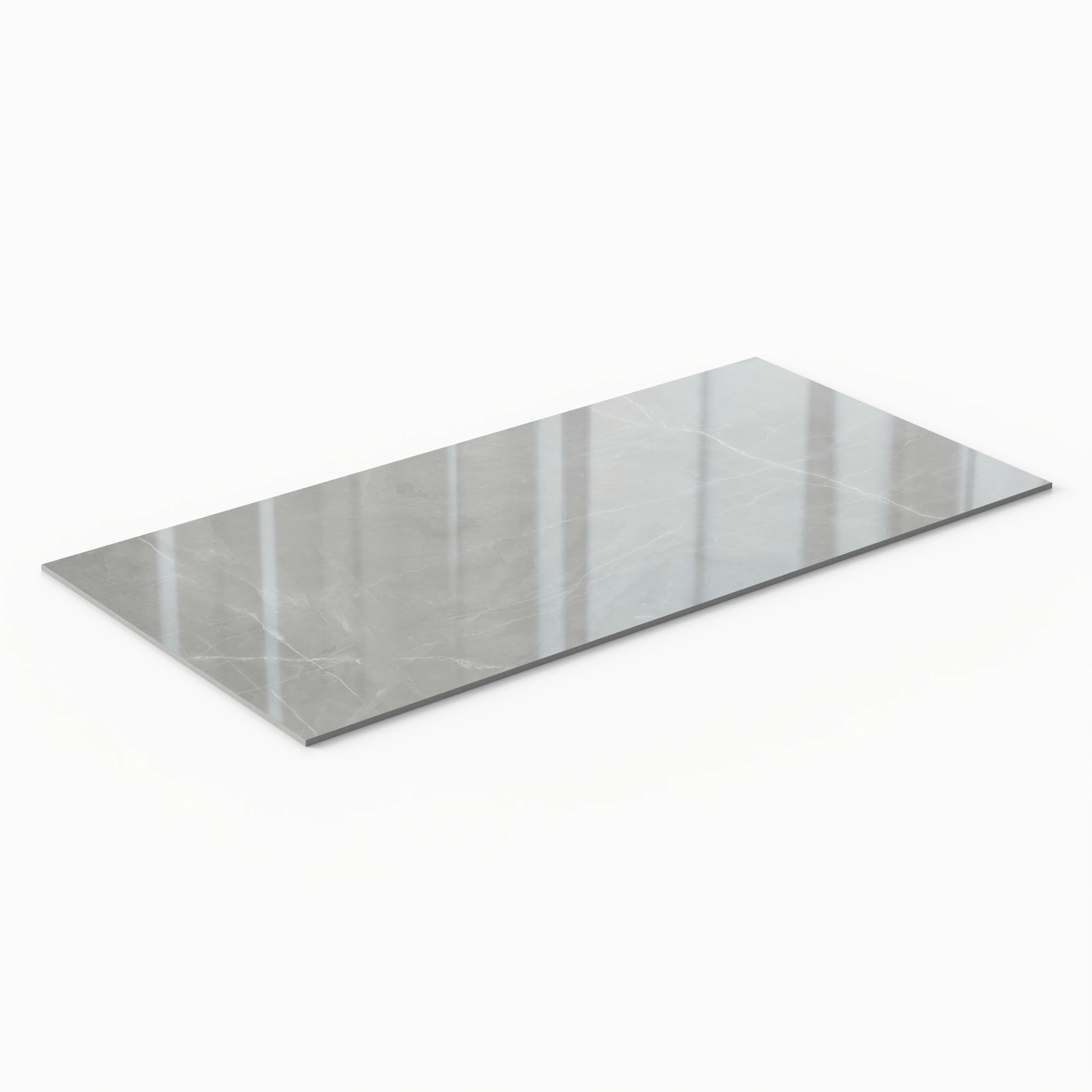 Leona 24x48 Polished Porcelain Tile in Amani Grey - Image 4