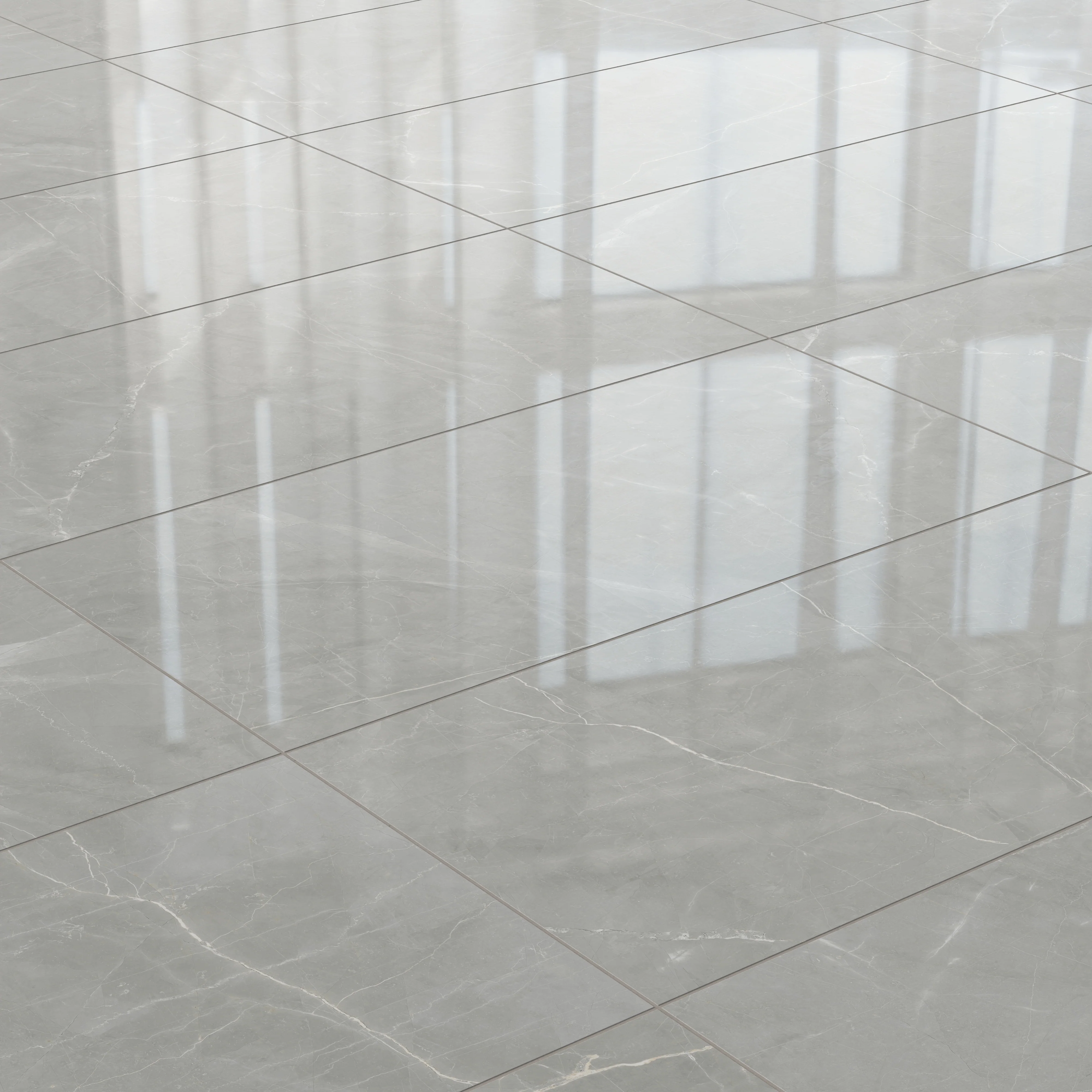 Leona 24x48 Polished Porcelain Tile in Amani Grey - Image 5
