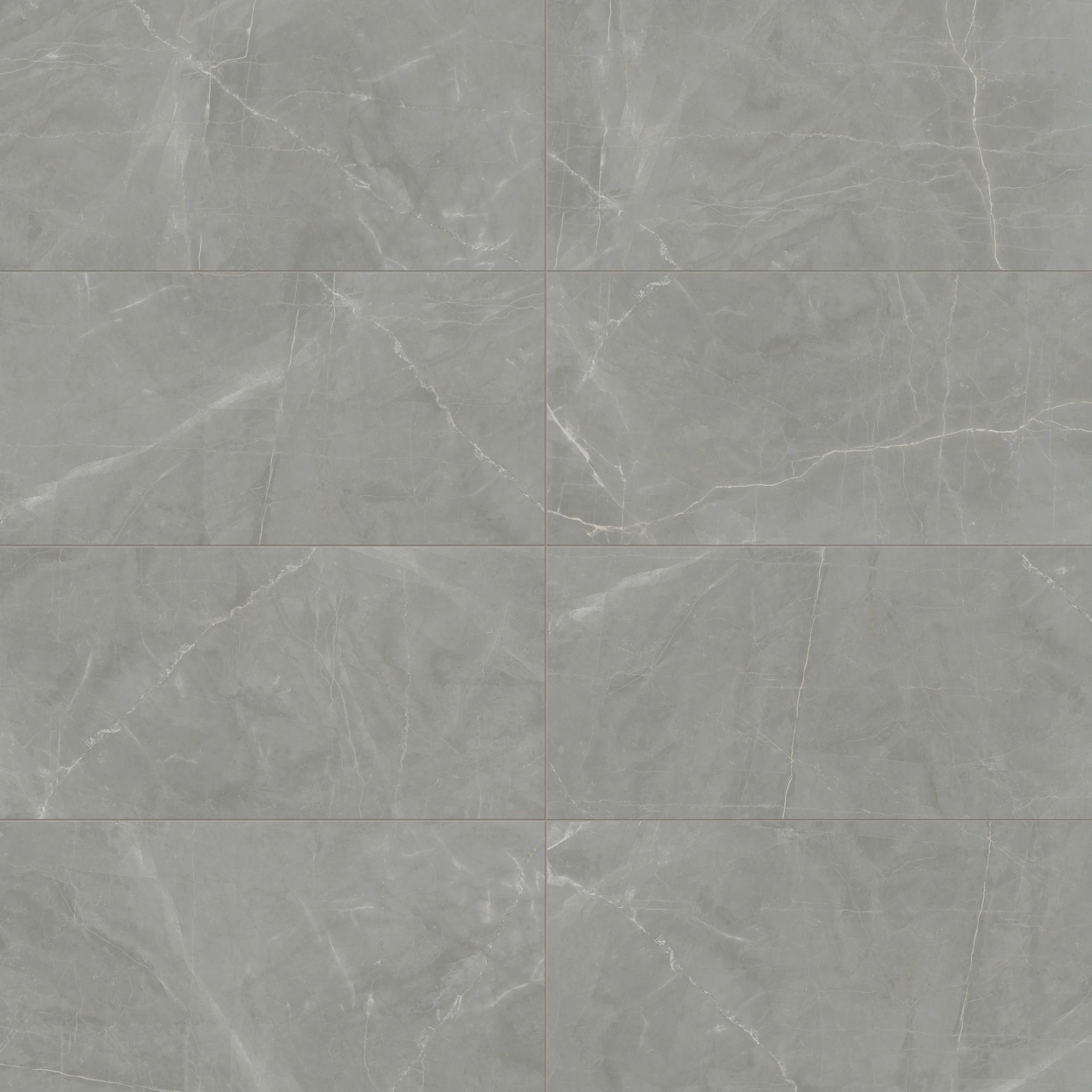 Leona 24x48 Polished Porcelain Tile in Amani Grey - Image 6