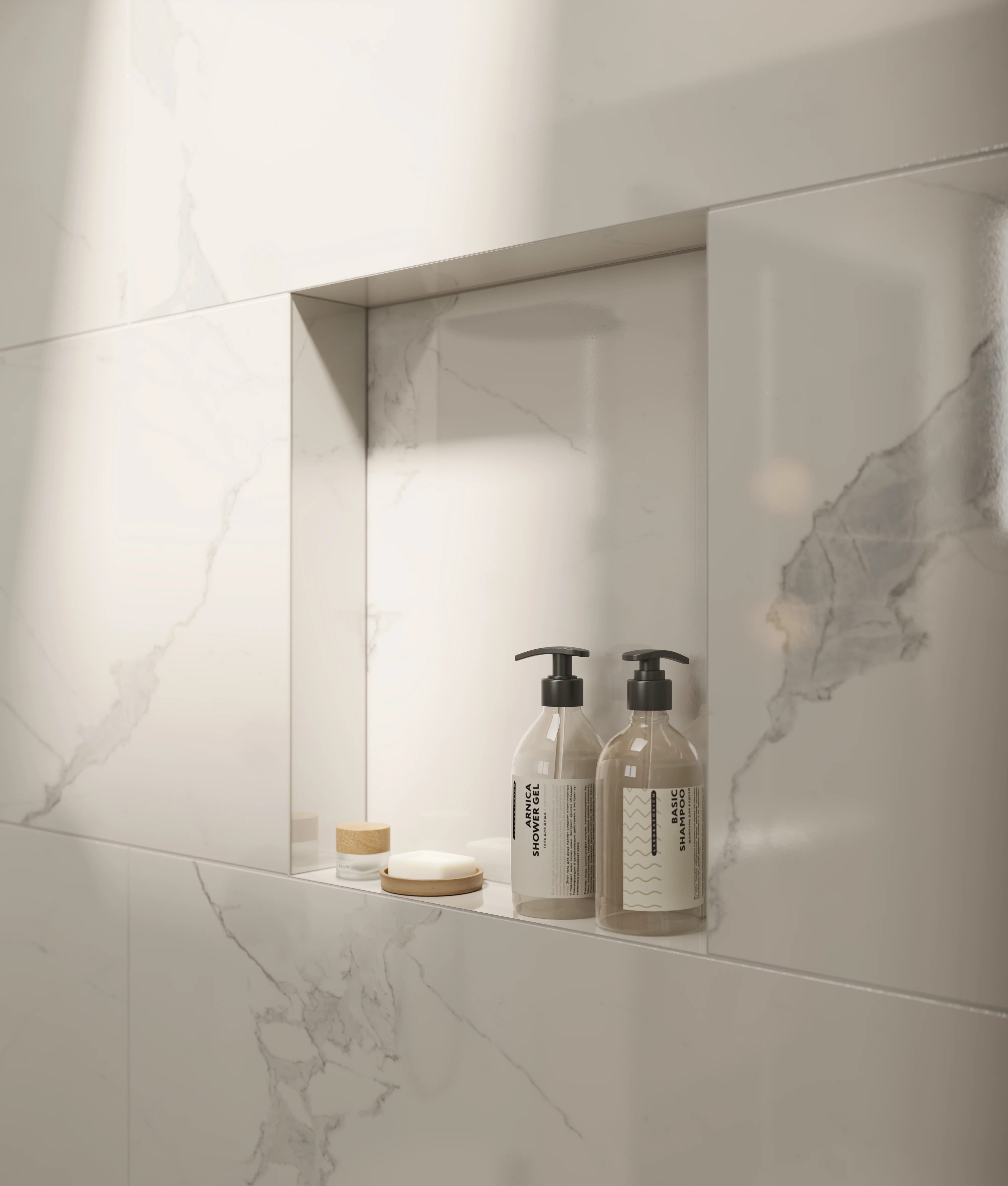 Leona 24x48 Polished Porcelain Tile in Calacatta - Image 10