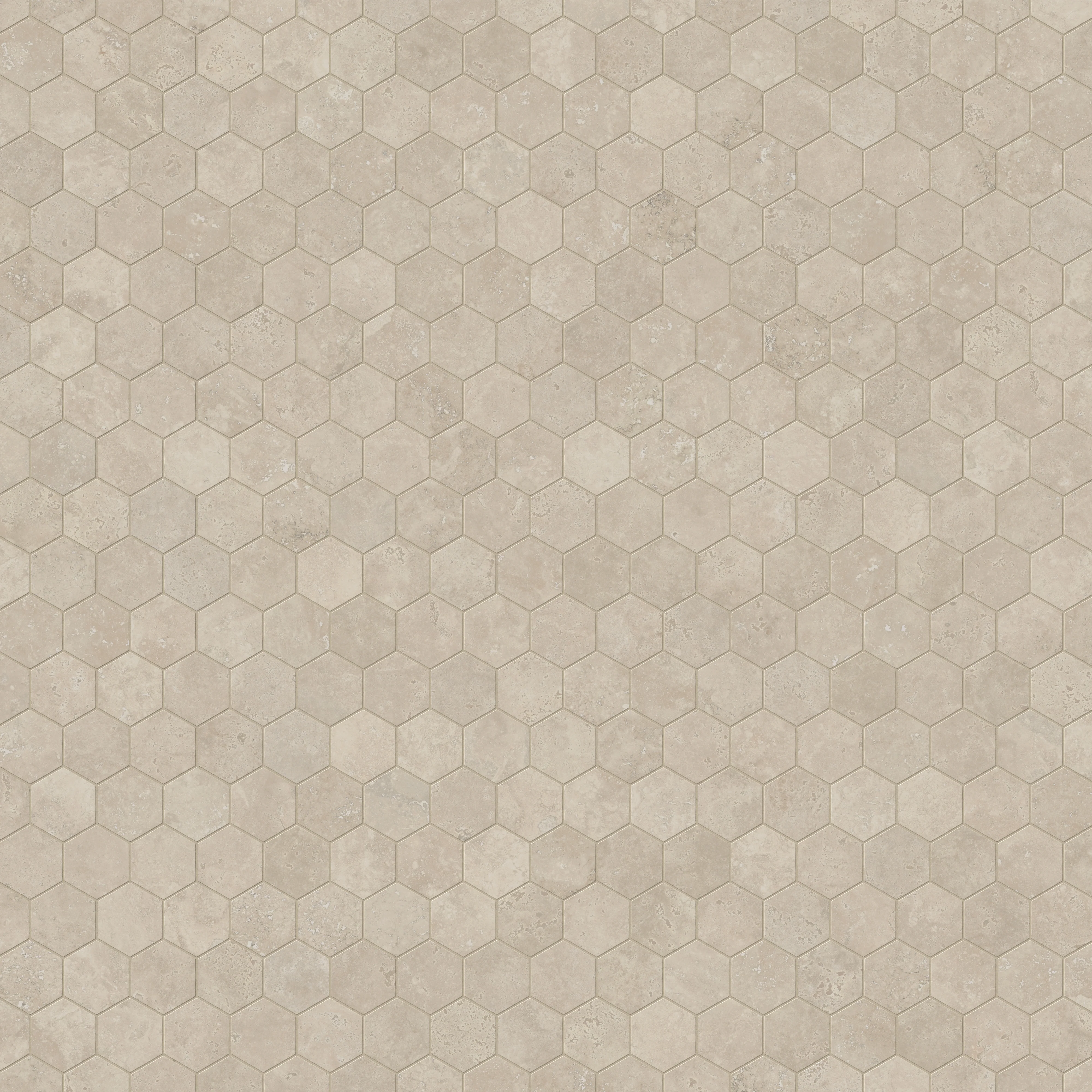 Leona 3x3 Polished Porcelain Hexagon Mosaic Tile in Marfil - Image 4