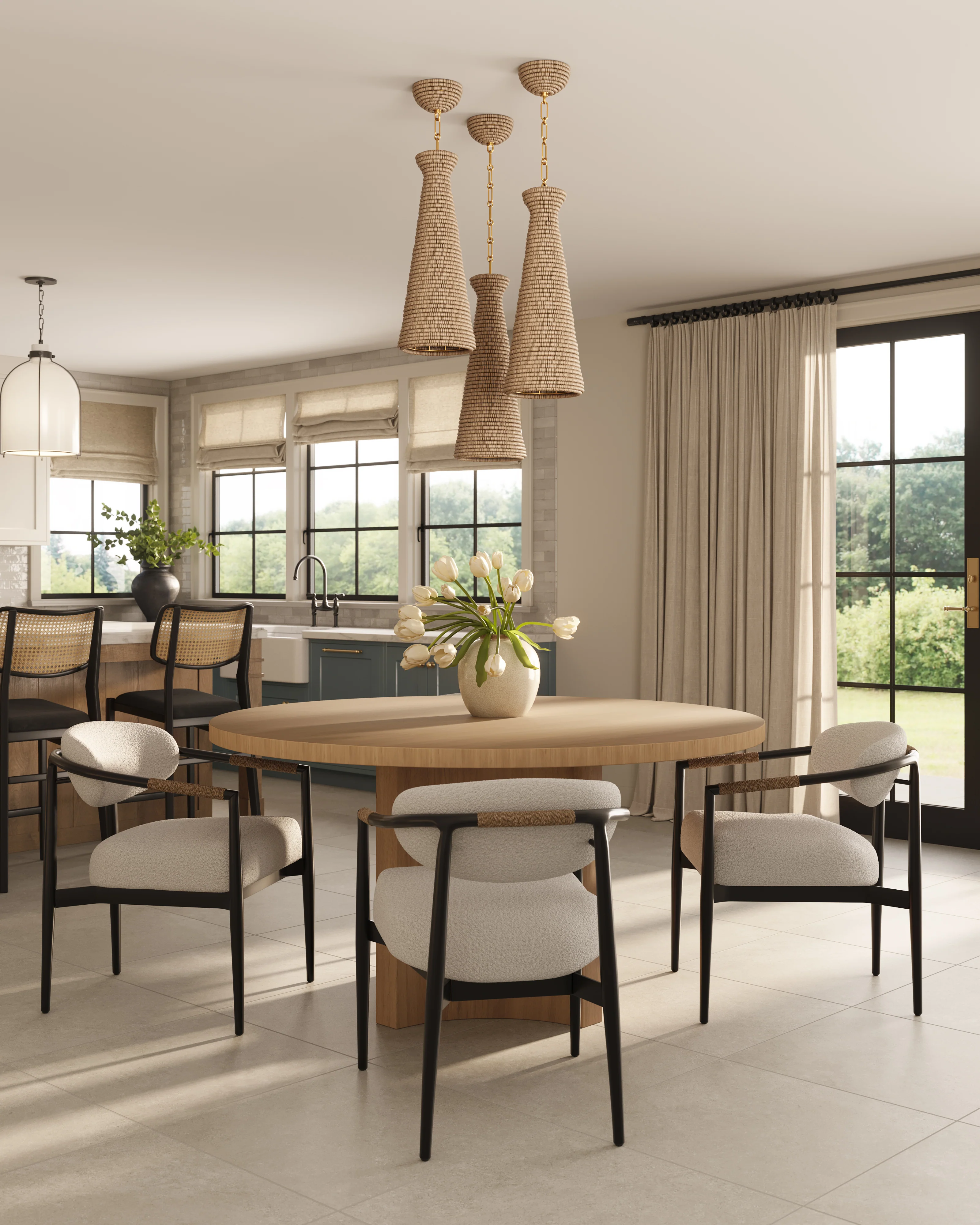 Alice 60" Dining Table in Natural - Image 7