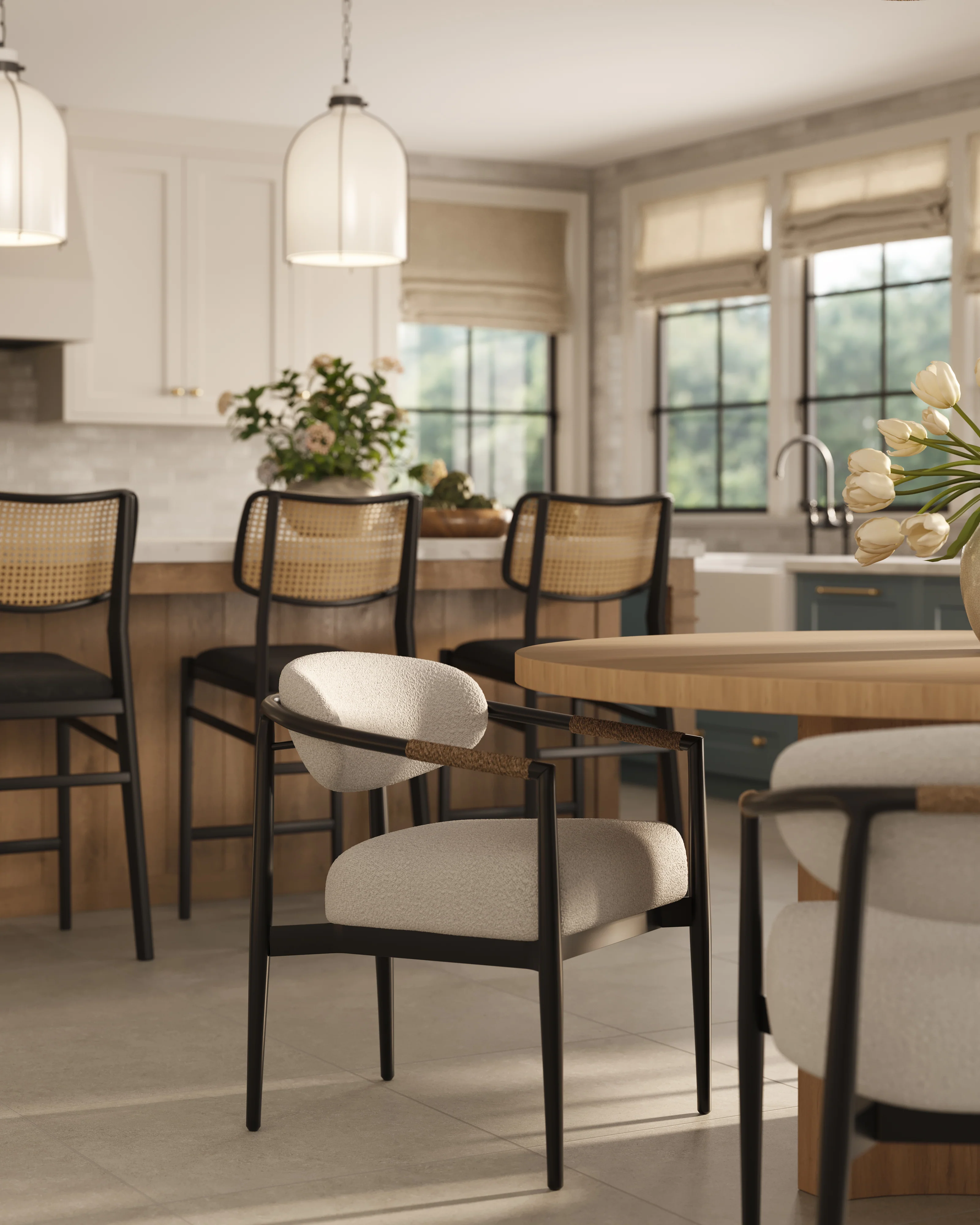 Leticia Dining Chair in Cream - Image 9