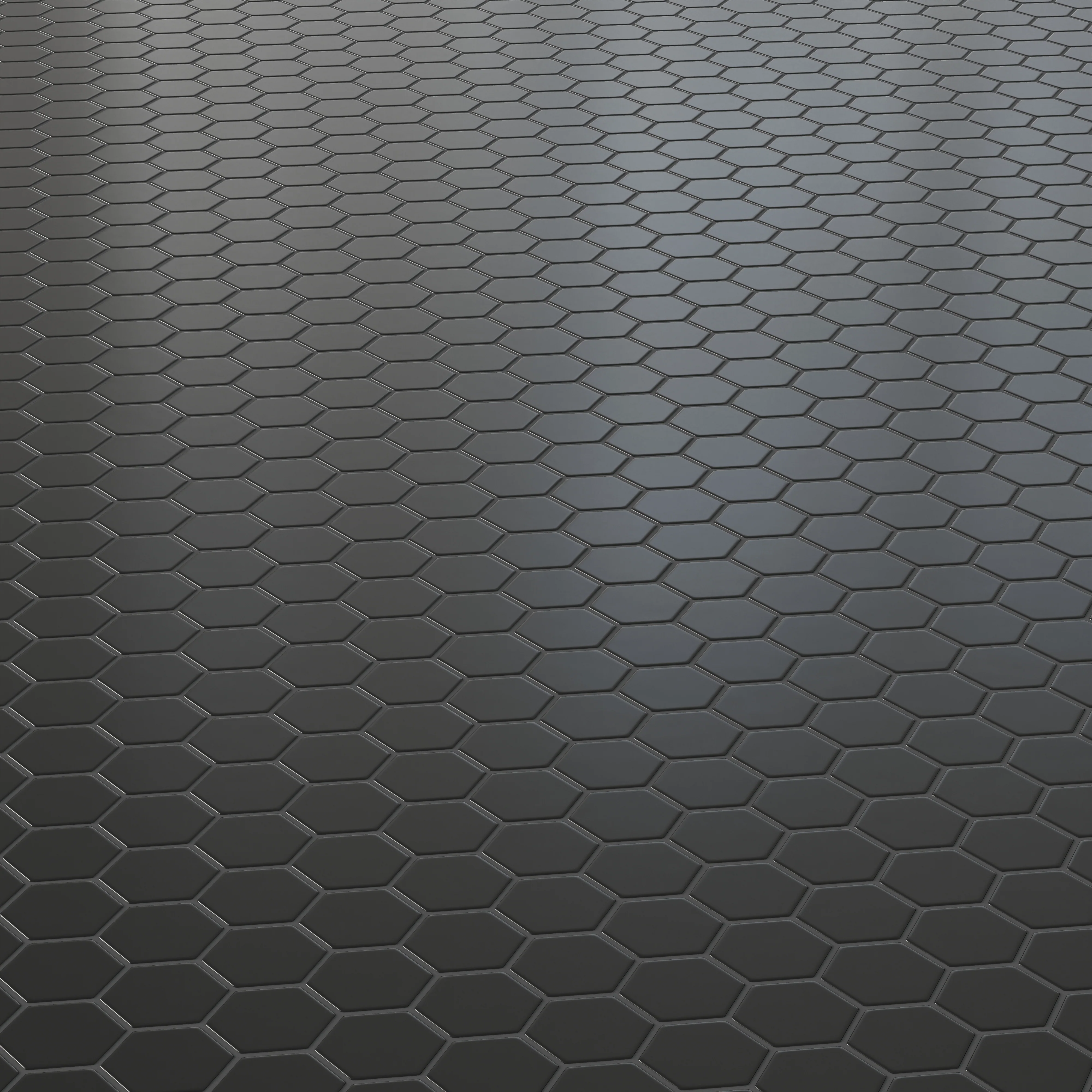 Levi 12x12 Matte Porcelain 2x2 Hexagon Mosaic Tile in Black - Image 3