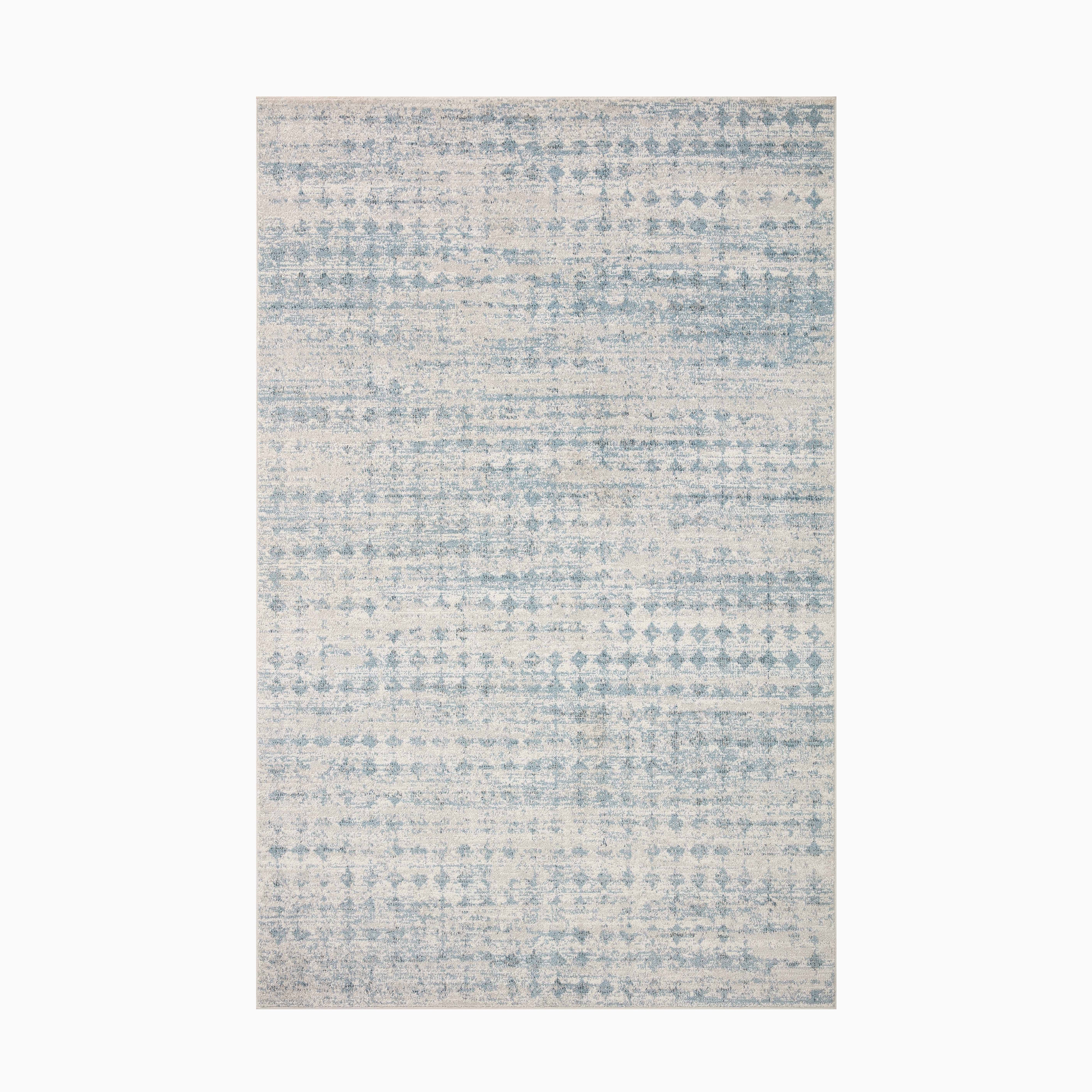 Liddy Rug in Ocean / Platinum