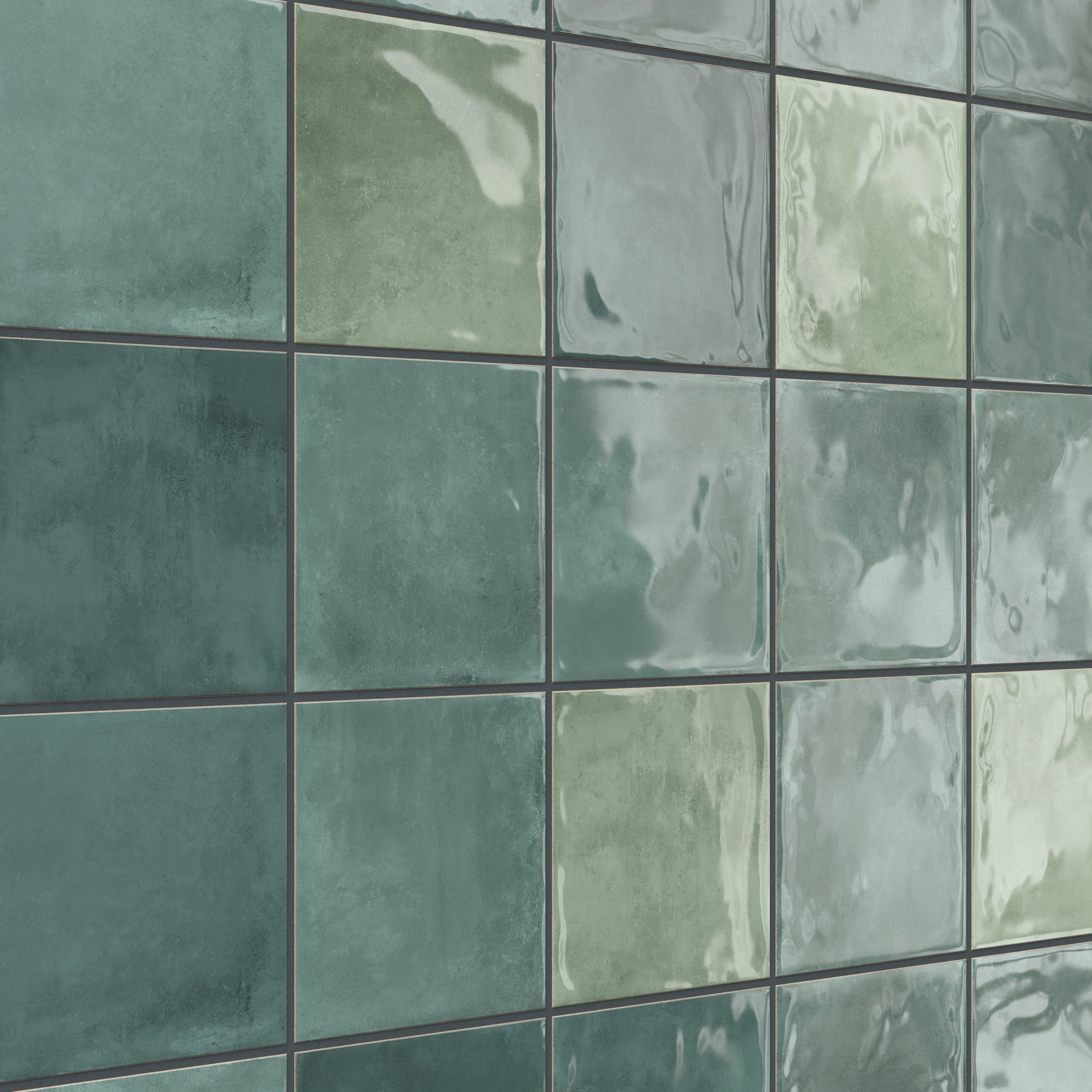 Lilah 6x6 Glossy Ceramic Tile in Opal - Image 8