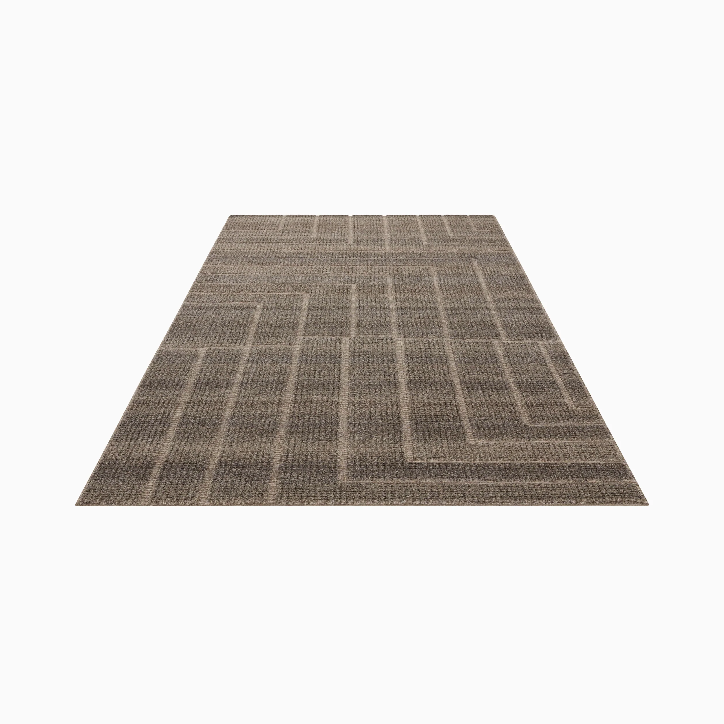 Linton Wool Blend Hand Loomed Rug in Bark, 4'0" x 6'0" - Image 4