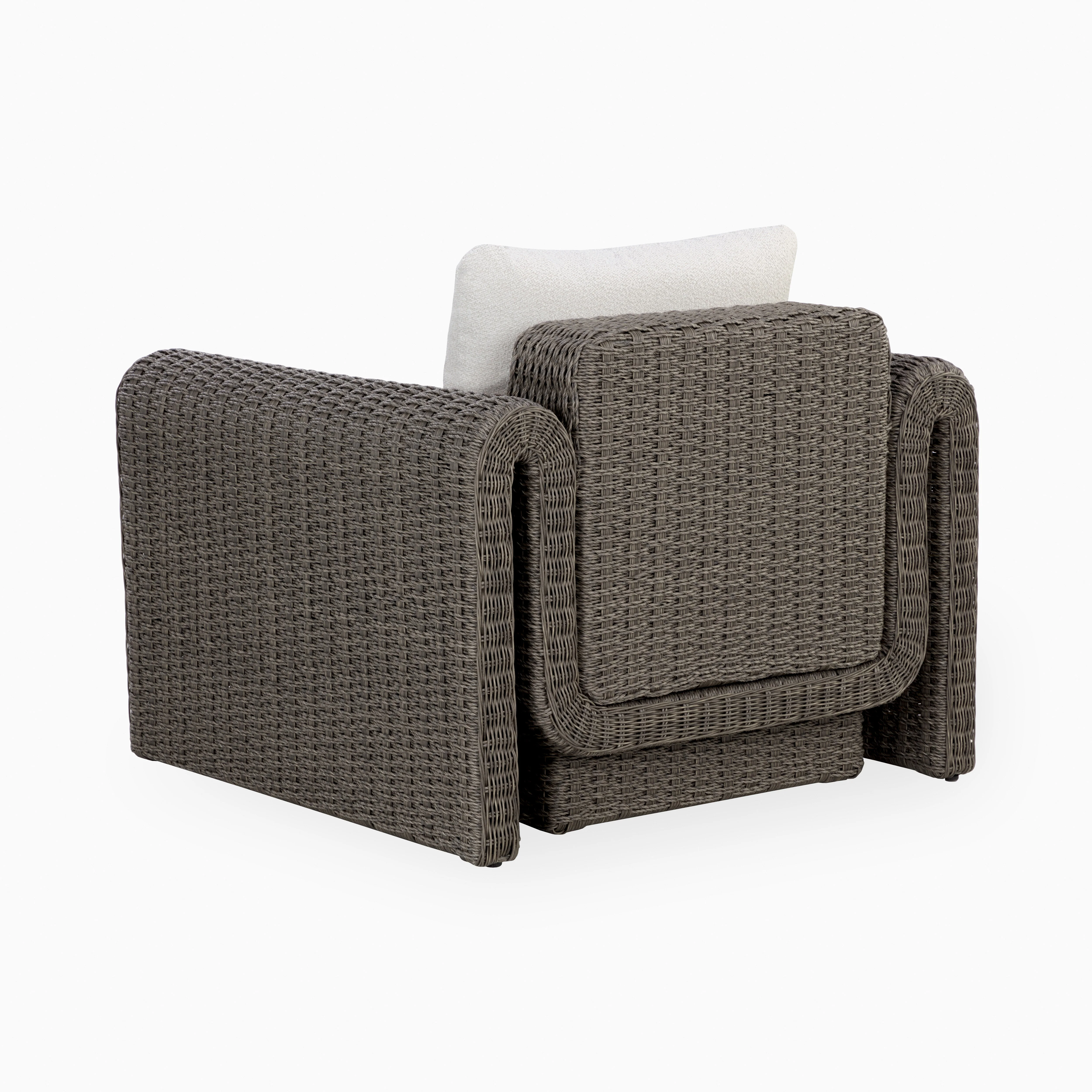 Maelle Outdoor Lounge Chair in Grey - Image 4