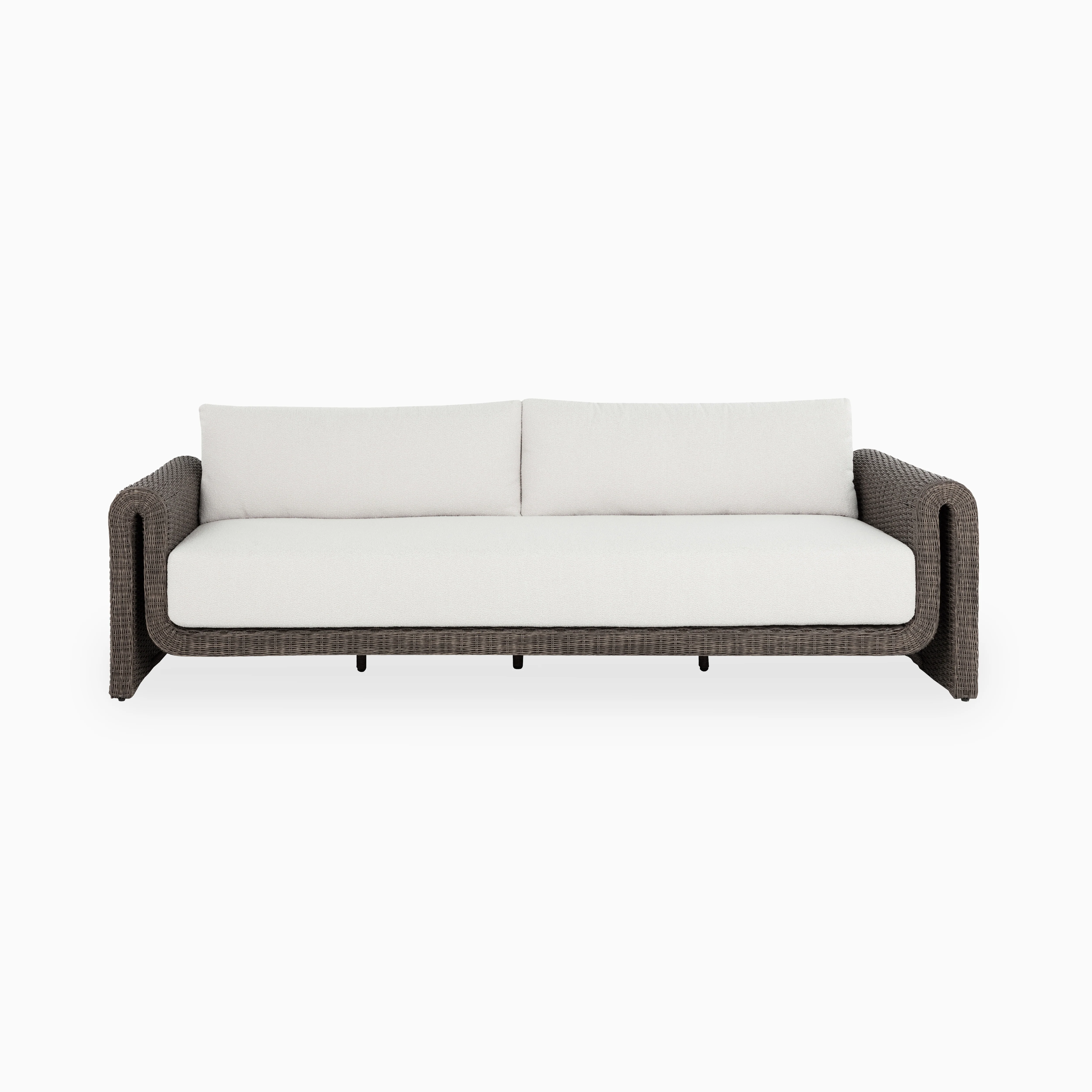 Maelle Outdoor Sofa in Grey/Cream - Image 2