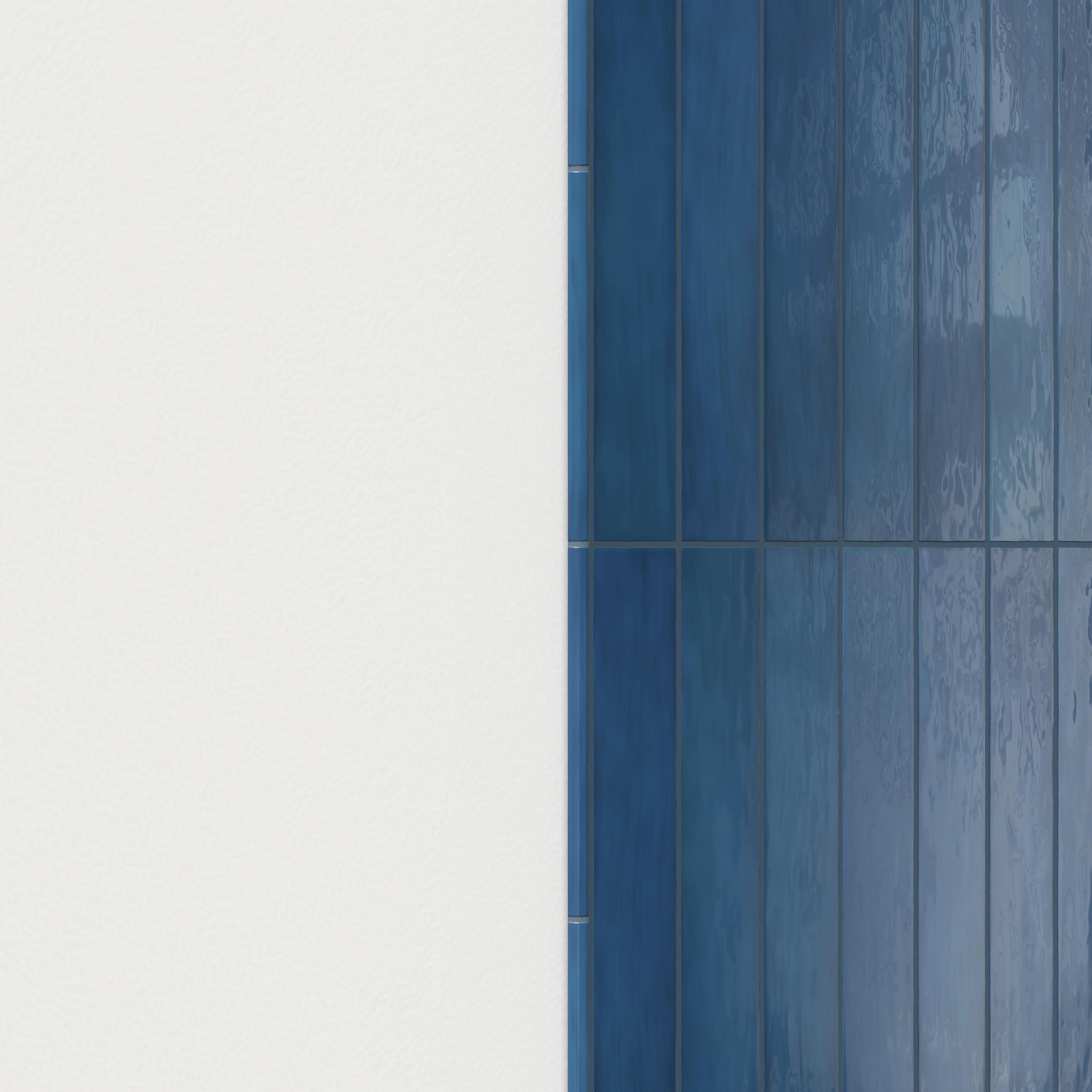 Maisie 0.5x8 Jolly Glossy Porcelain Tile in Cobalt - Image 4