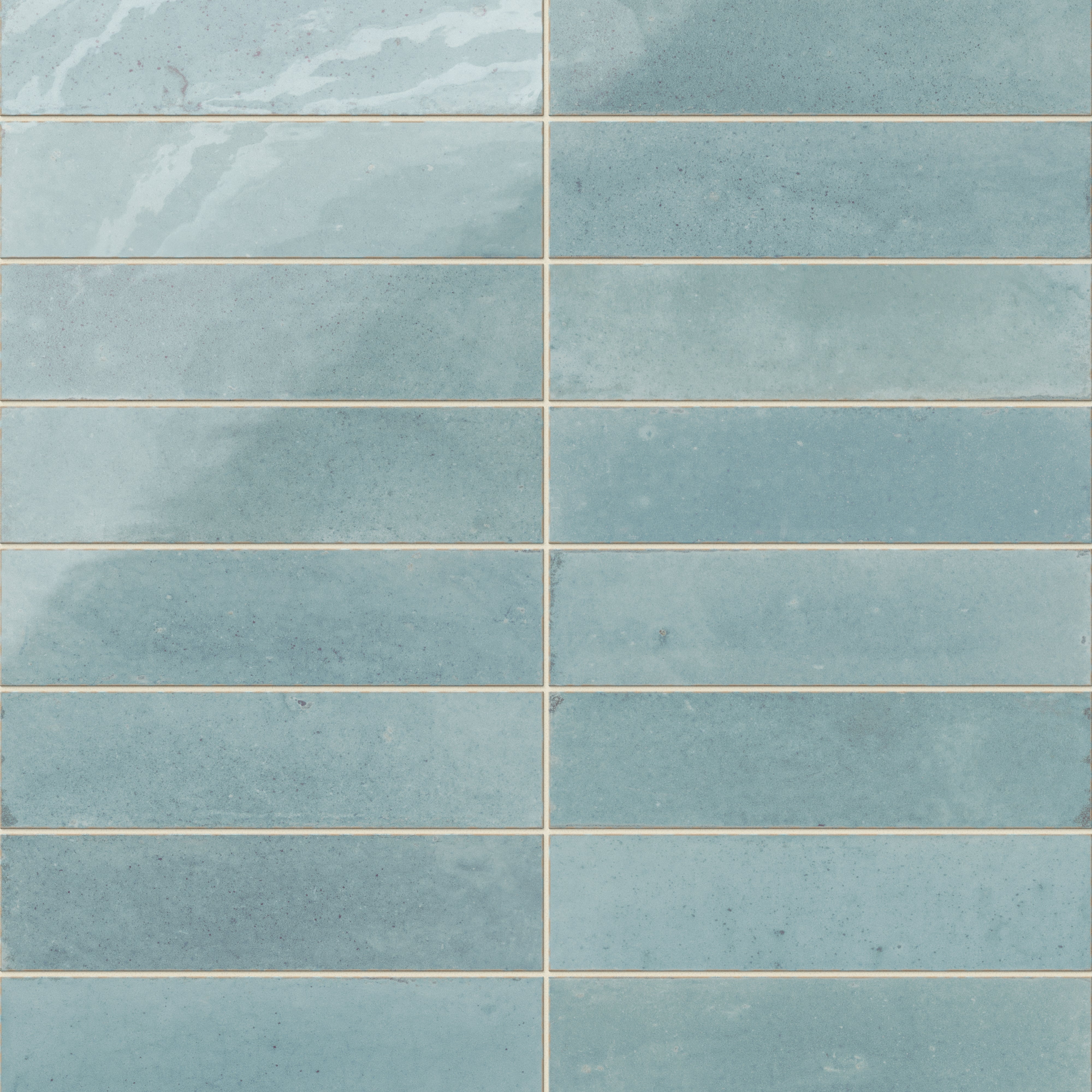 Makenna 3x11 Glossy Porcelain Tile in Agua
