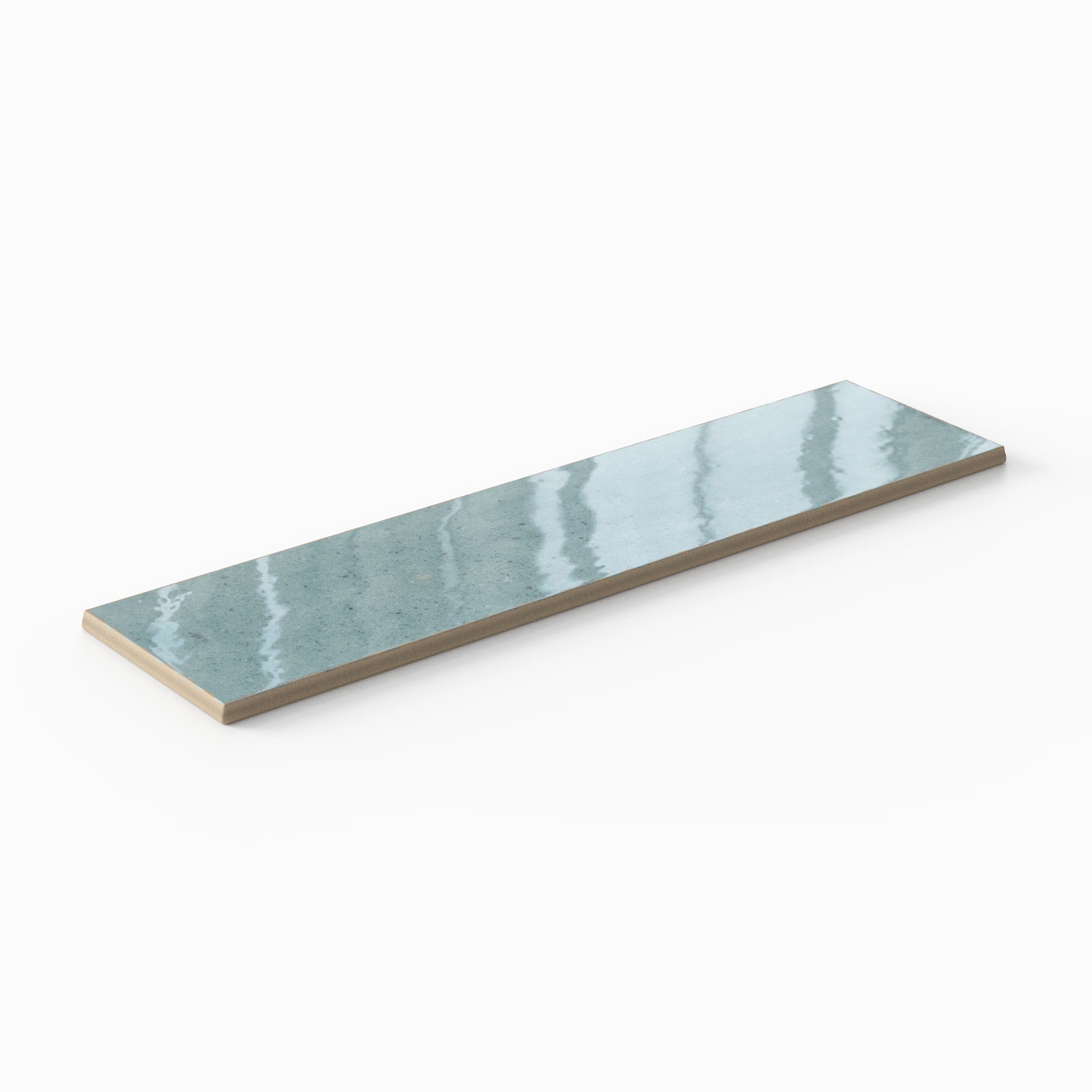 Makenna 3x11 Glossy Porcelain Tile in Agua - Image 3