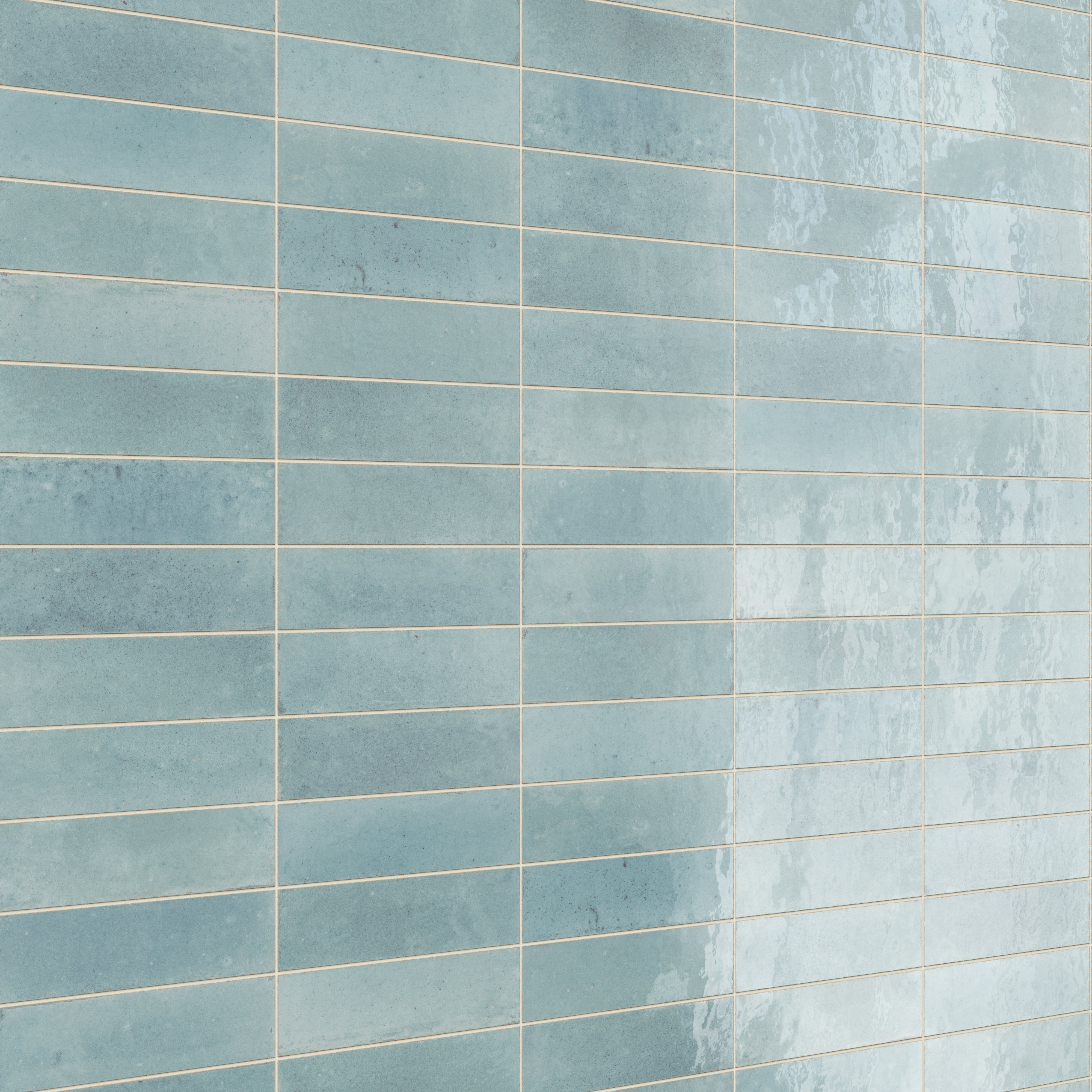Makenna 3x11 Glossy Porcelain Tile in Agua - Image 4
